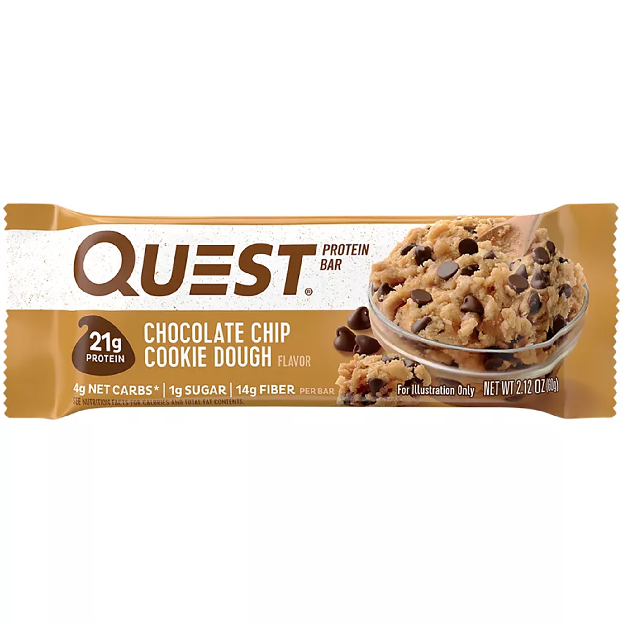 Chocolate Chip Cookie Dough Protein Bars (Box of 12)