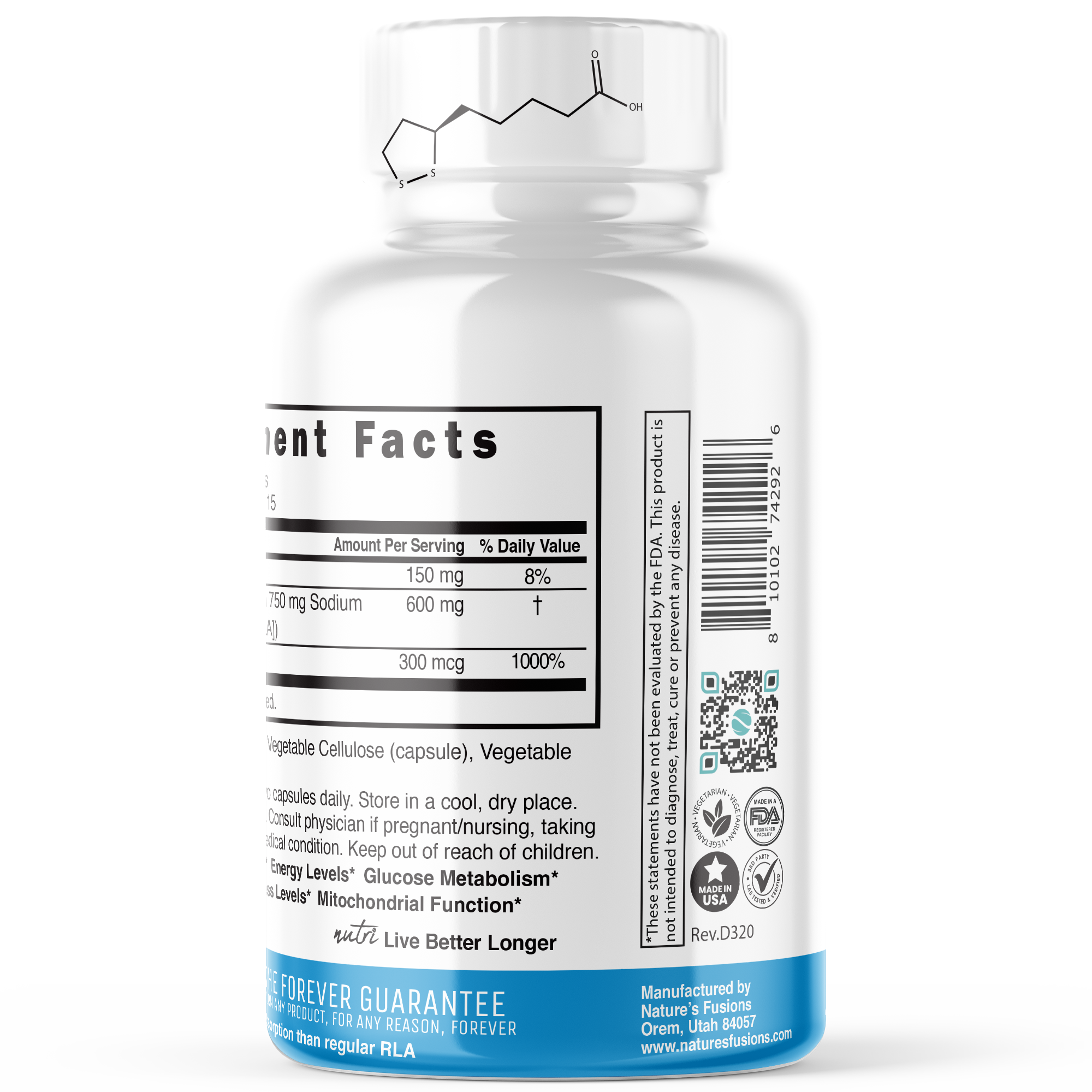 Ácido R-alfa lipoico + 600 mg