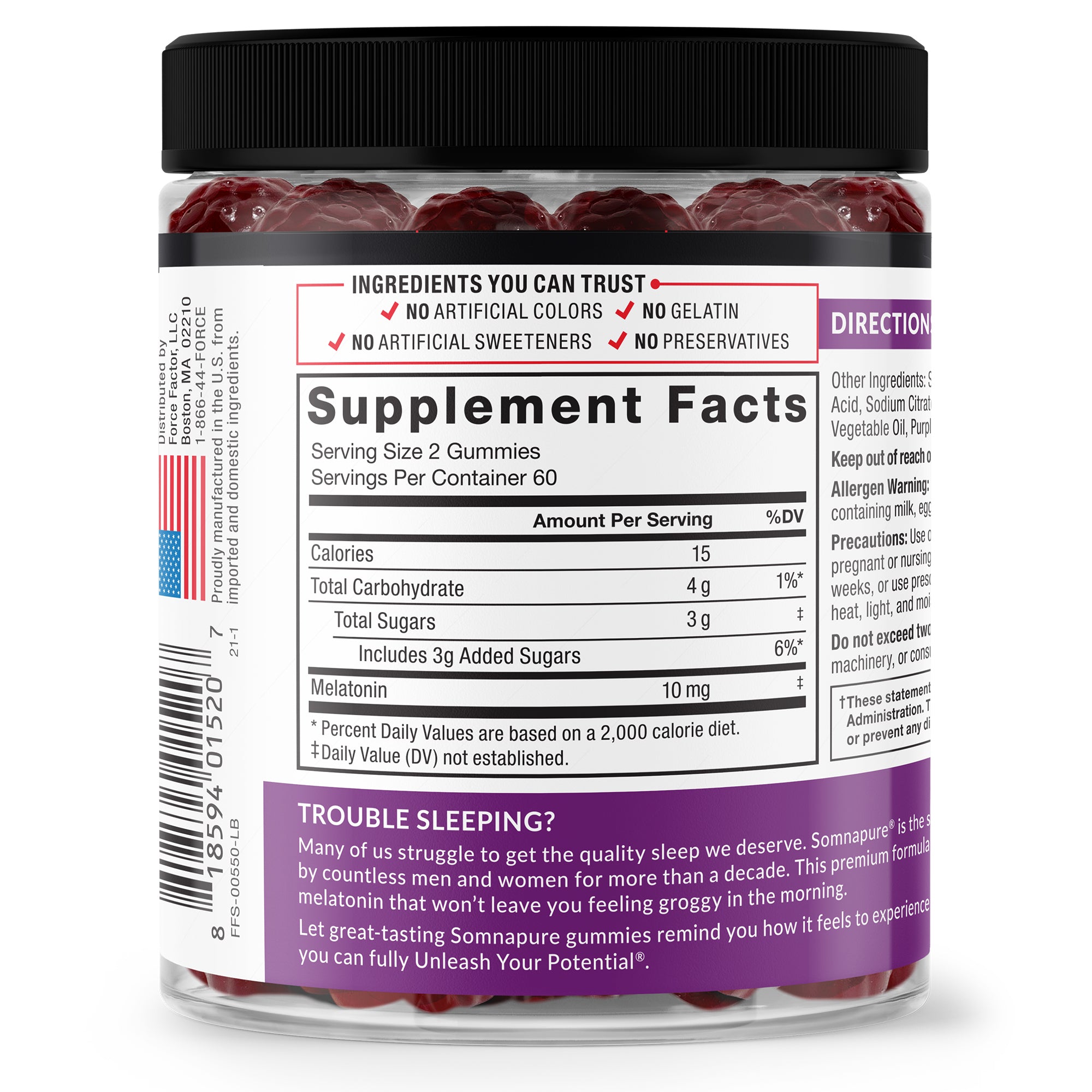 Somnapure Sleep Gummies Dreamberry