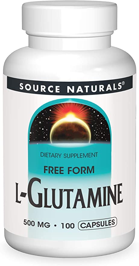 L-Glutamina 500 mg de Source Naturals, 50 cápsulas