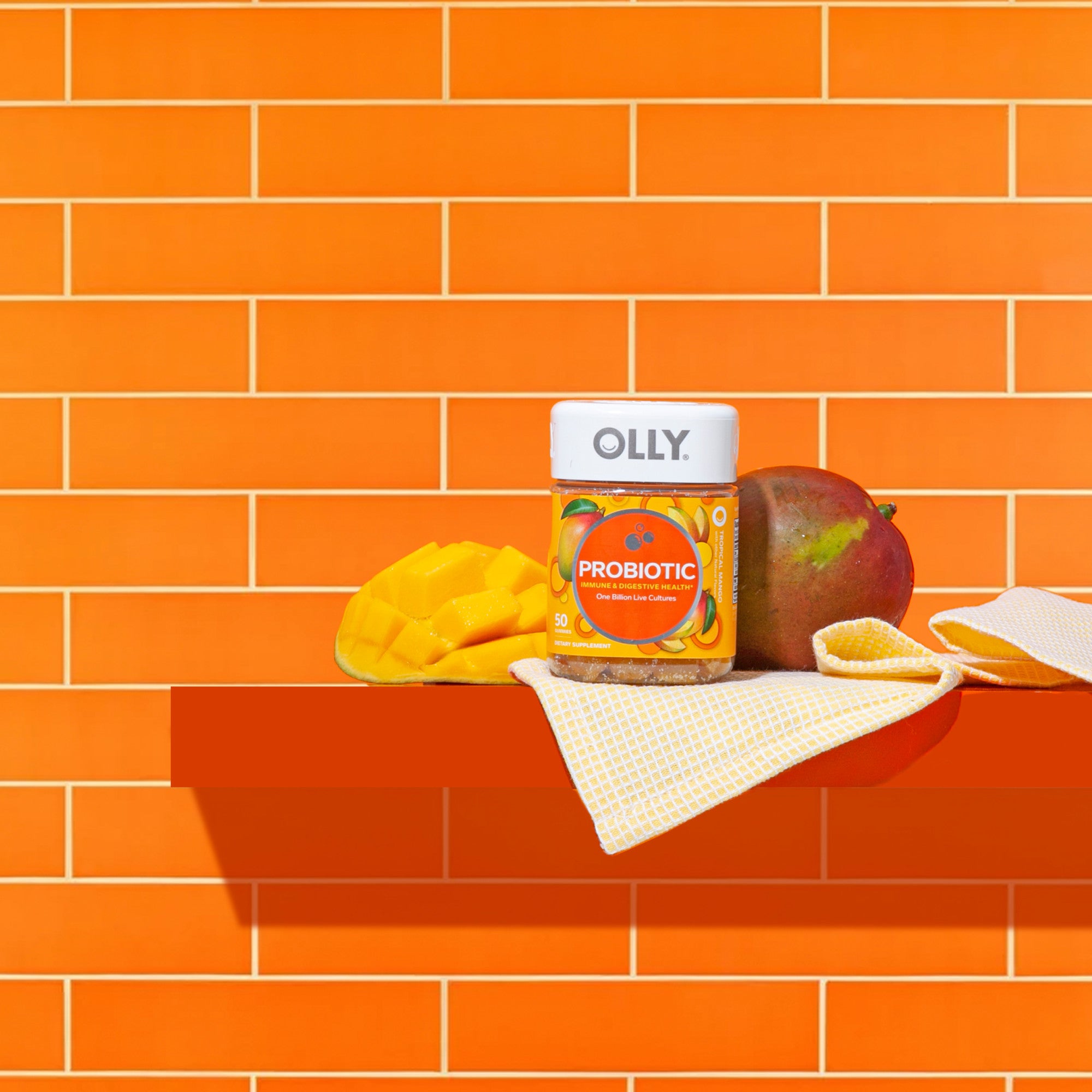 Gomitas probióticas de mango tropical OLLY