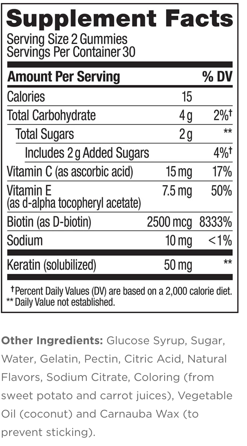 OLLY Undeniable Beauty Multivitamin Gummies - Grapefruit Glam - 60ct