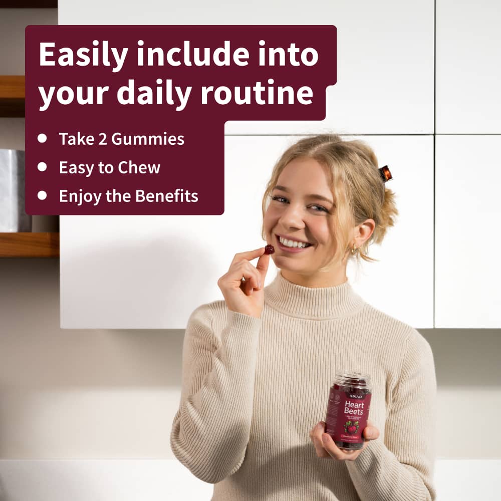 Gomitas de remolacha con forma de corazón - Cereza - 60 unidades