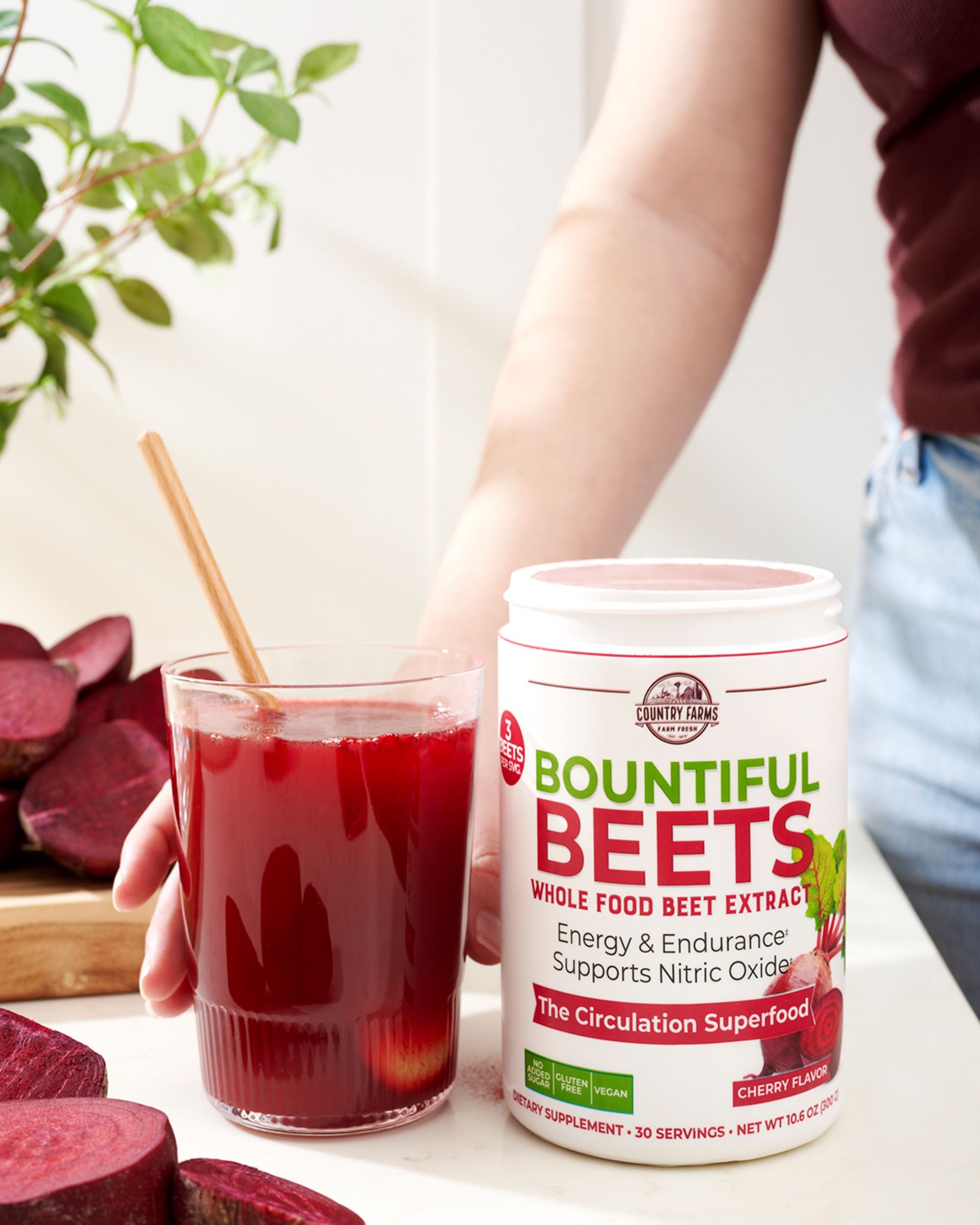 Country Farms Bountiful Beets Powder - Cherry