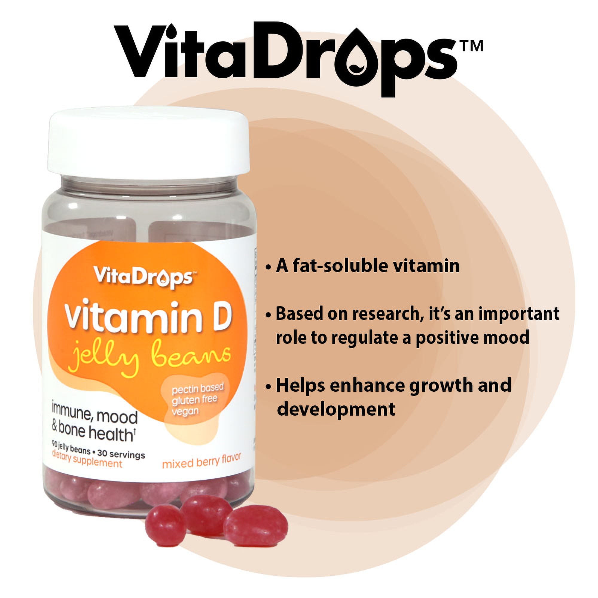 VitaDrops Vit D Jellybeans 90ct