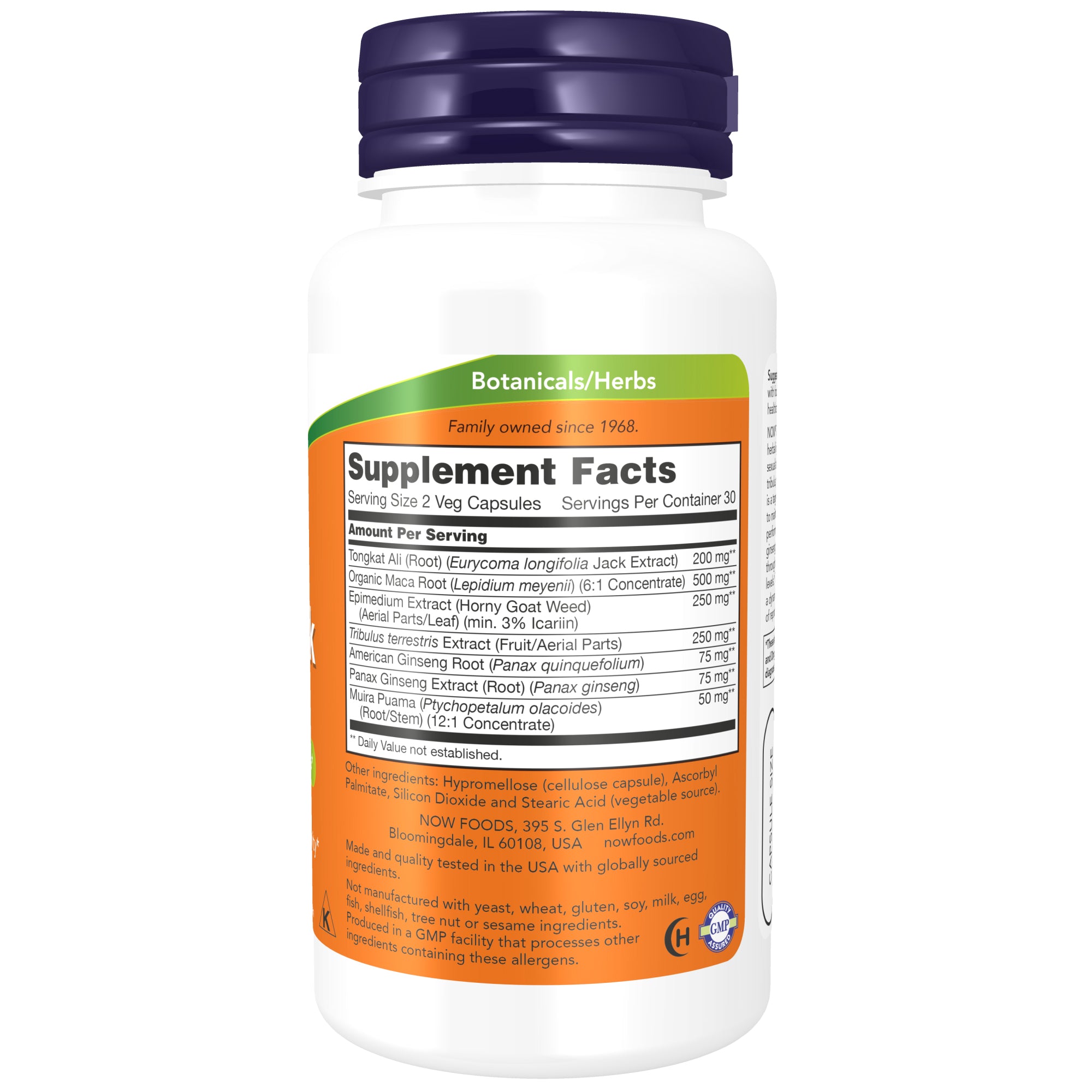 TestoJack™ 200 with Tongkat Ali, Tribulus, Maca and Horny Goat Weed, 60 Veg Capsules