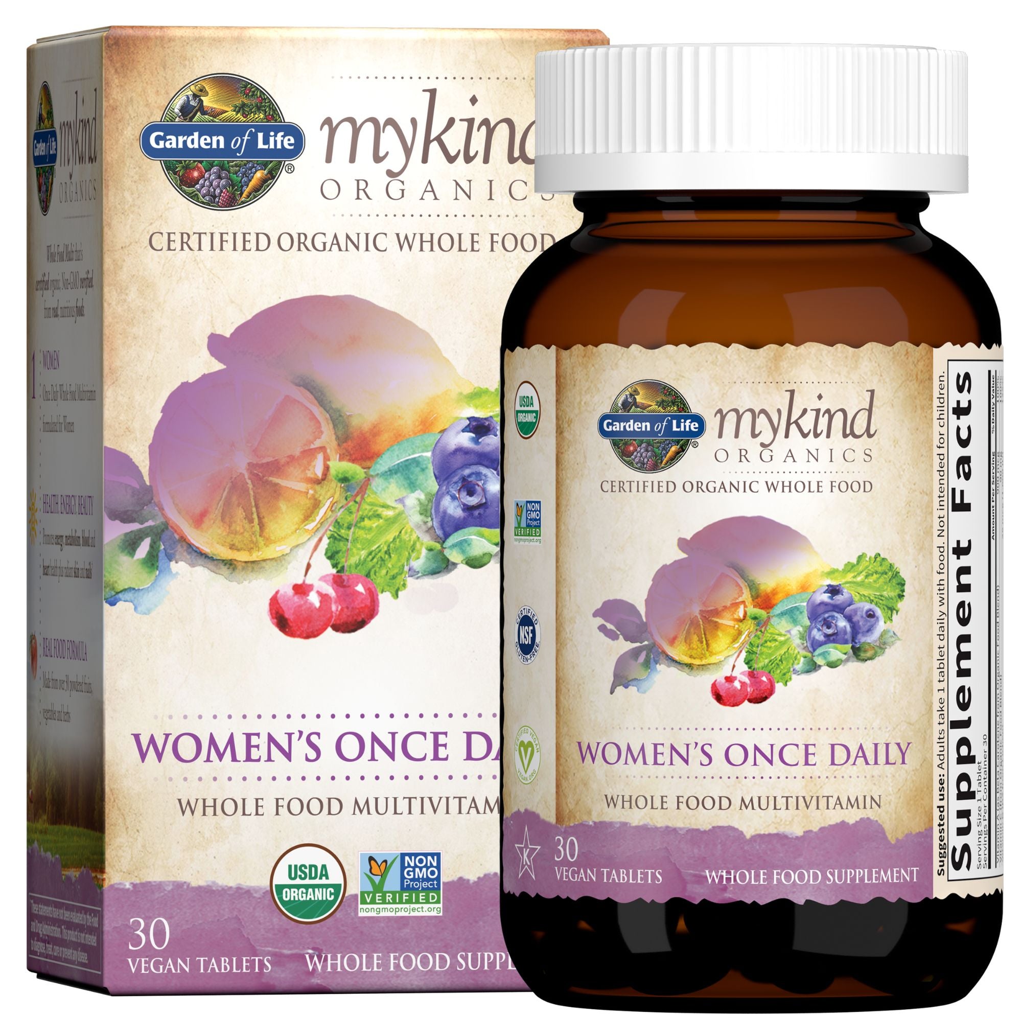 Multivitamínico diario para mujeres MyKind Organics