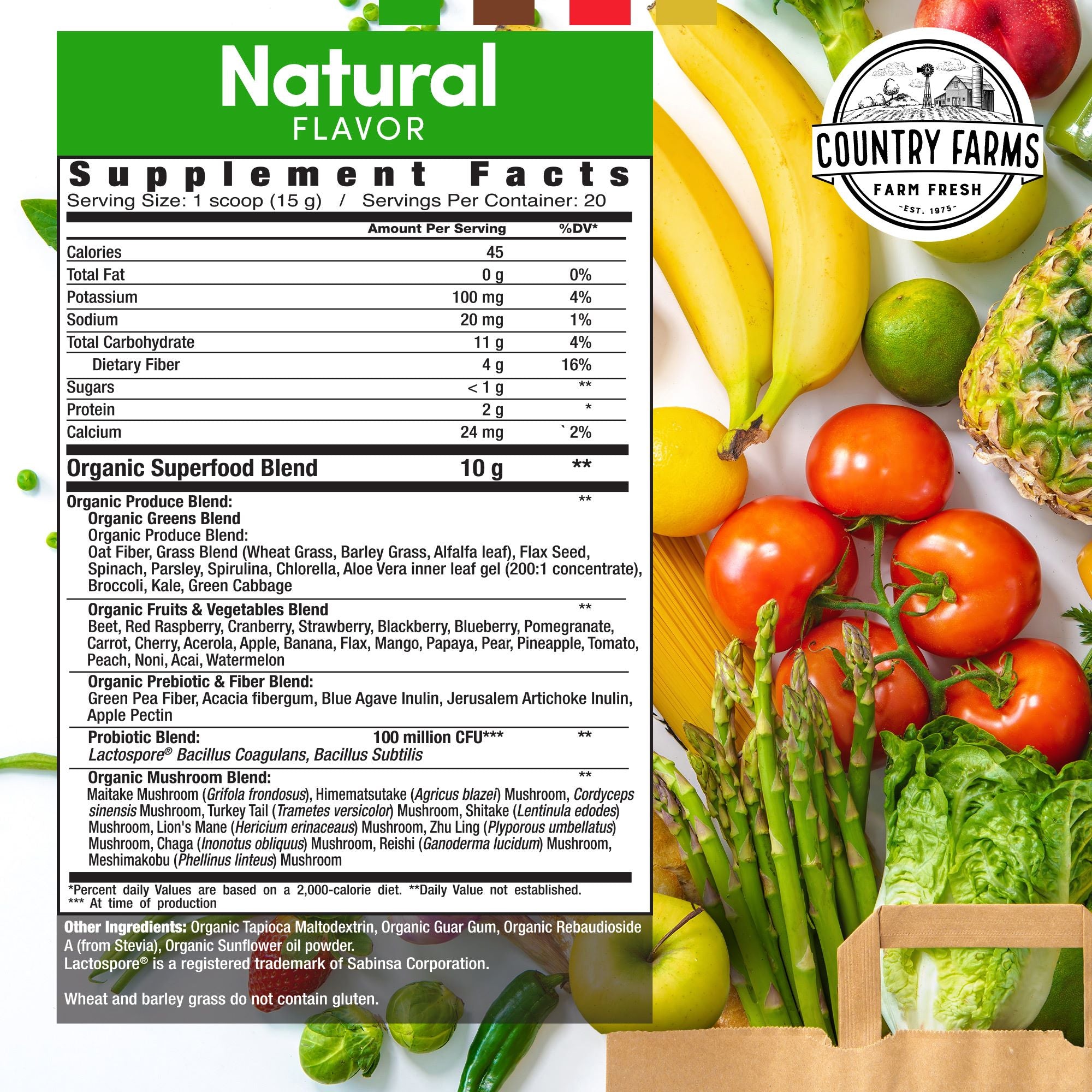 Country Farms Super Greens - Unflavored