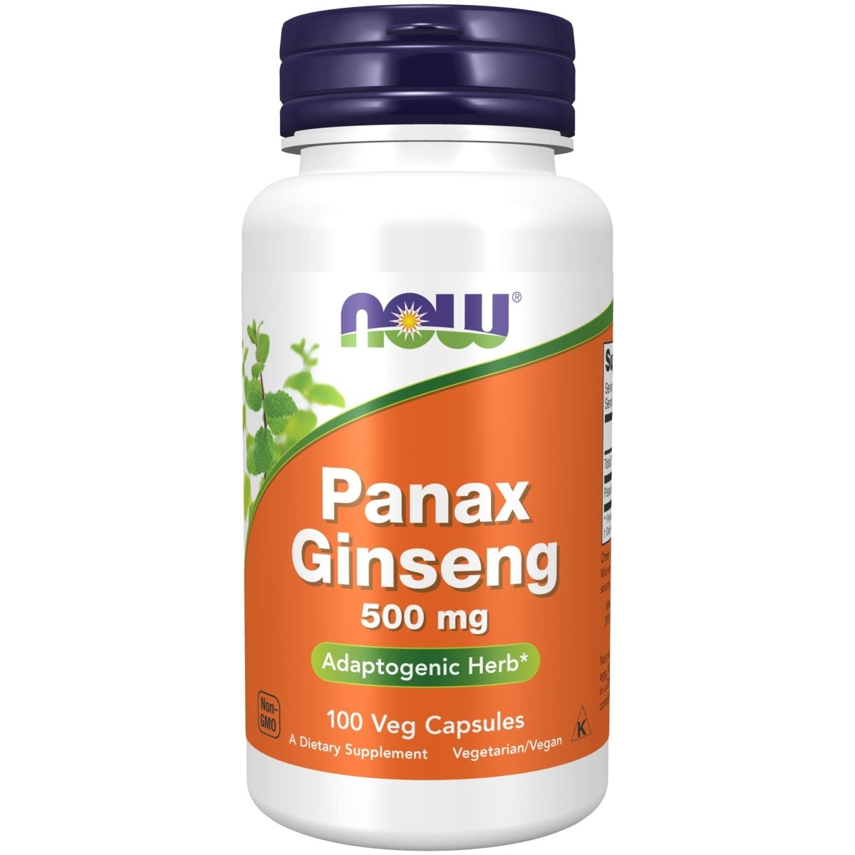 Now Foods Panax Ginseng 500 mg 100 Vcaps - 4012