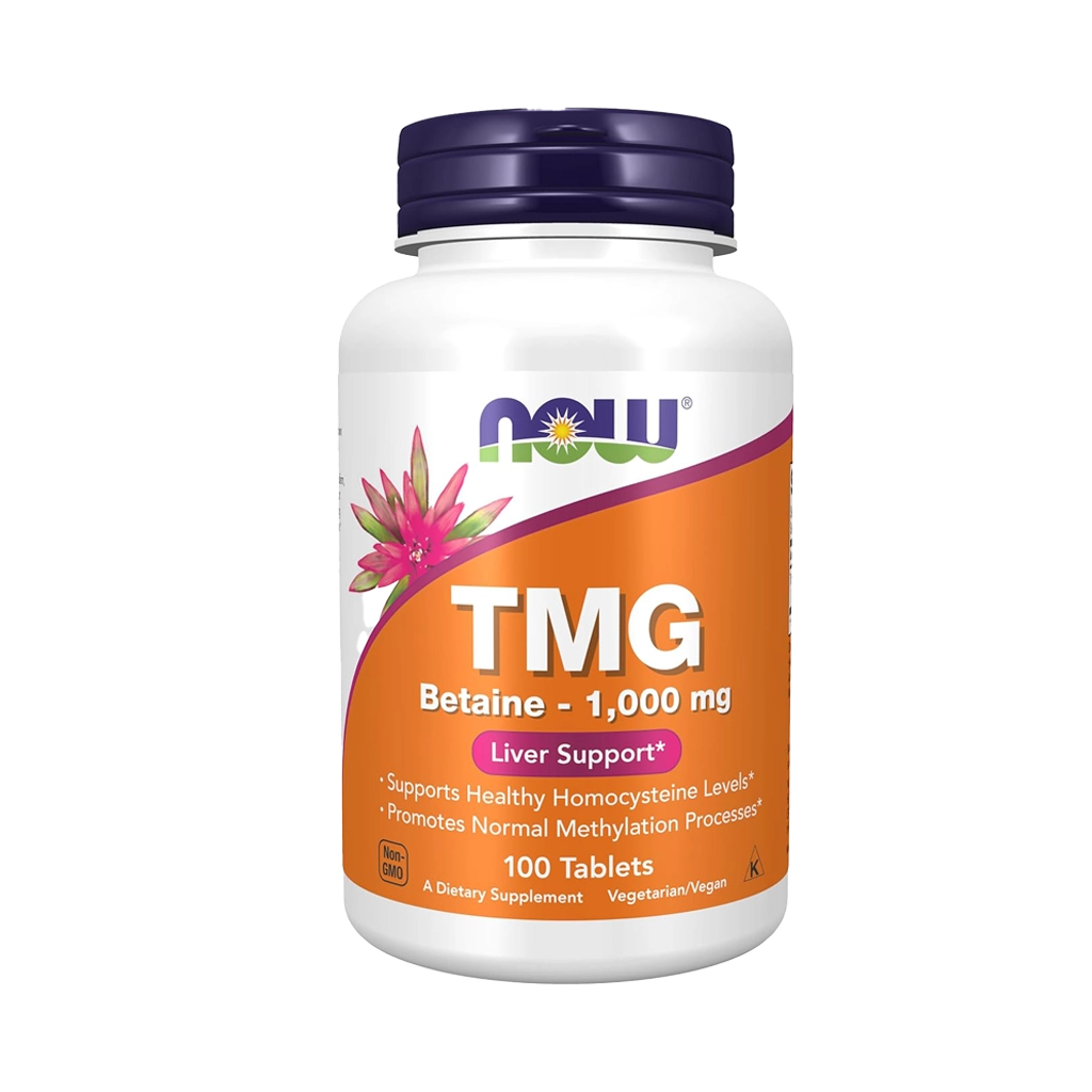 TMG Betaine (Trimethylglycine) 1,000 mg, Liver Support*, 100 Tablets