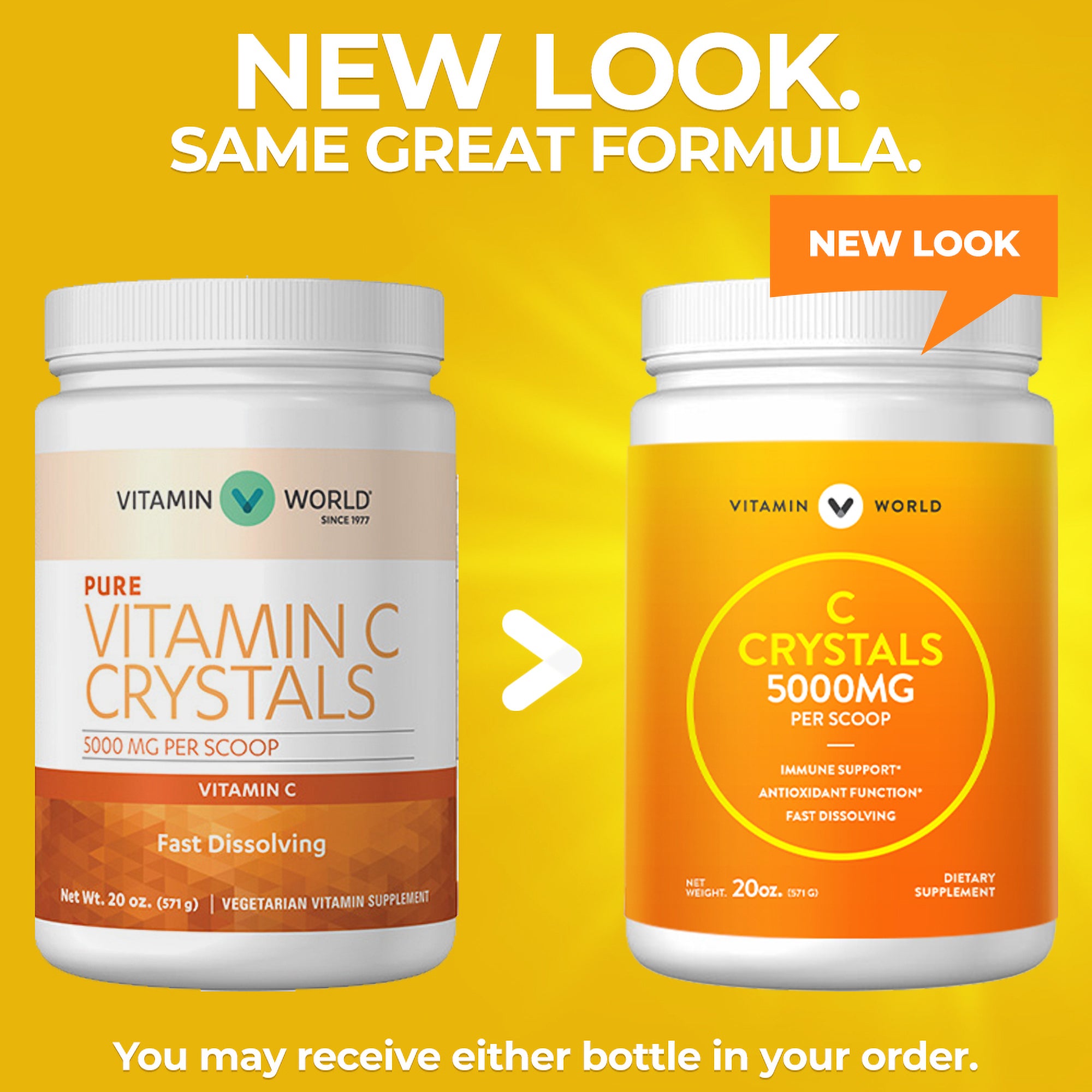 Vitamin C Crystals 5000 mg.