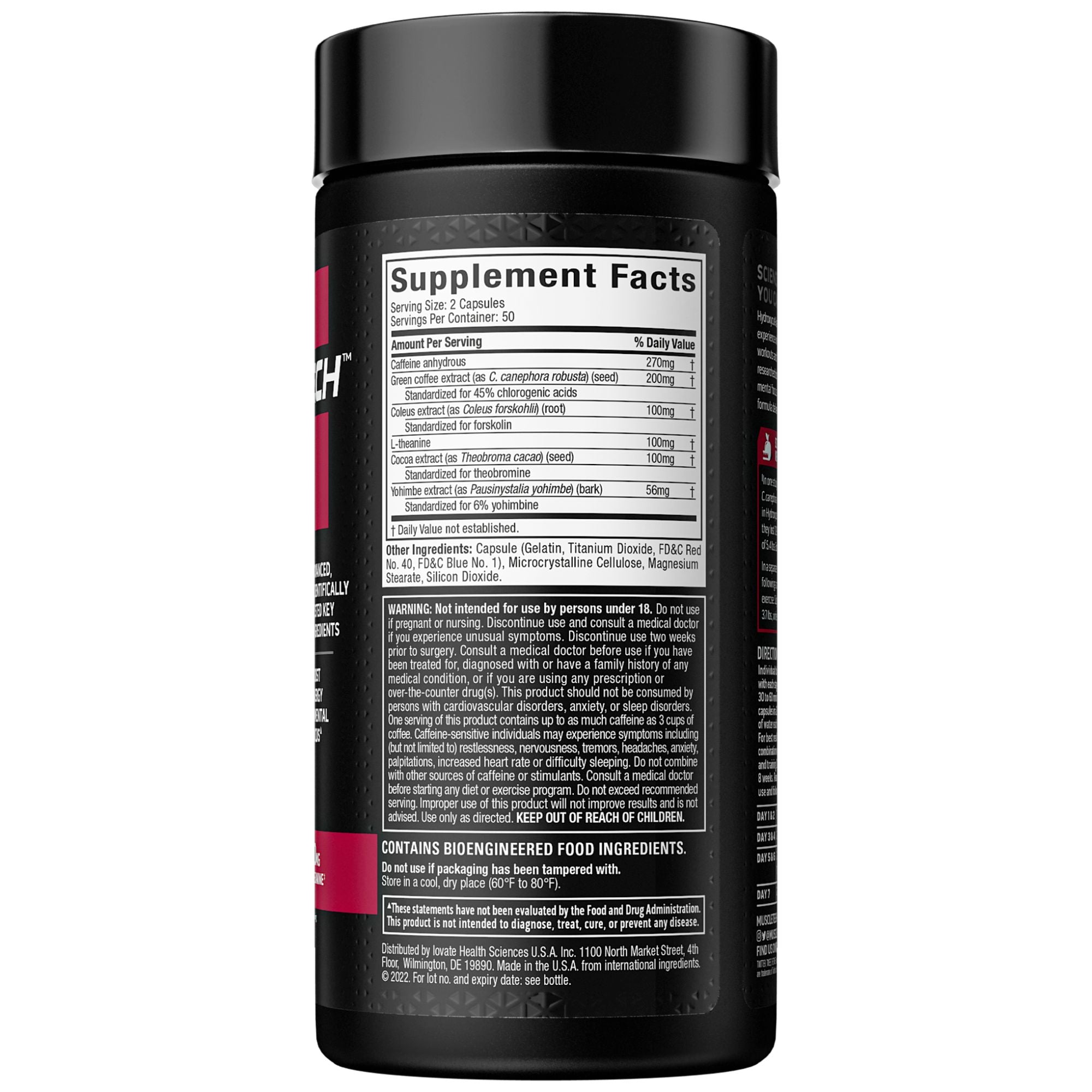 Hydroxycut Hardcore™ Elite - Supplement Facts