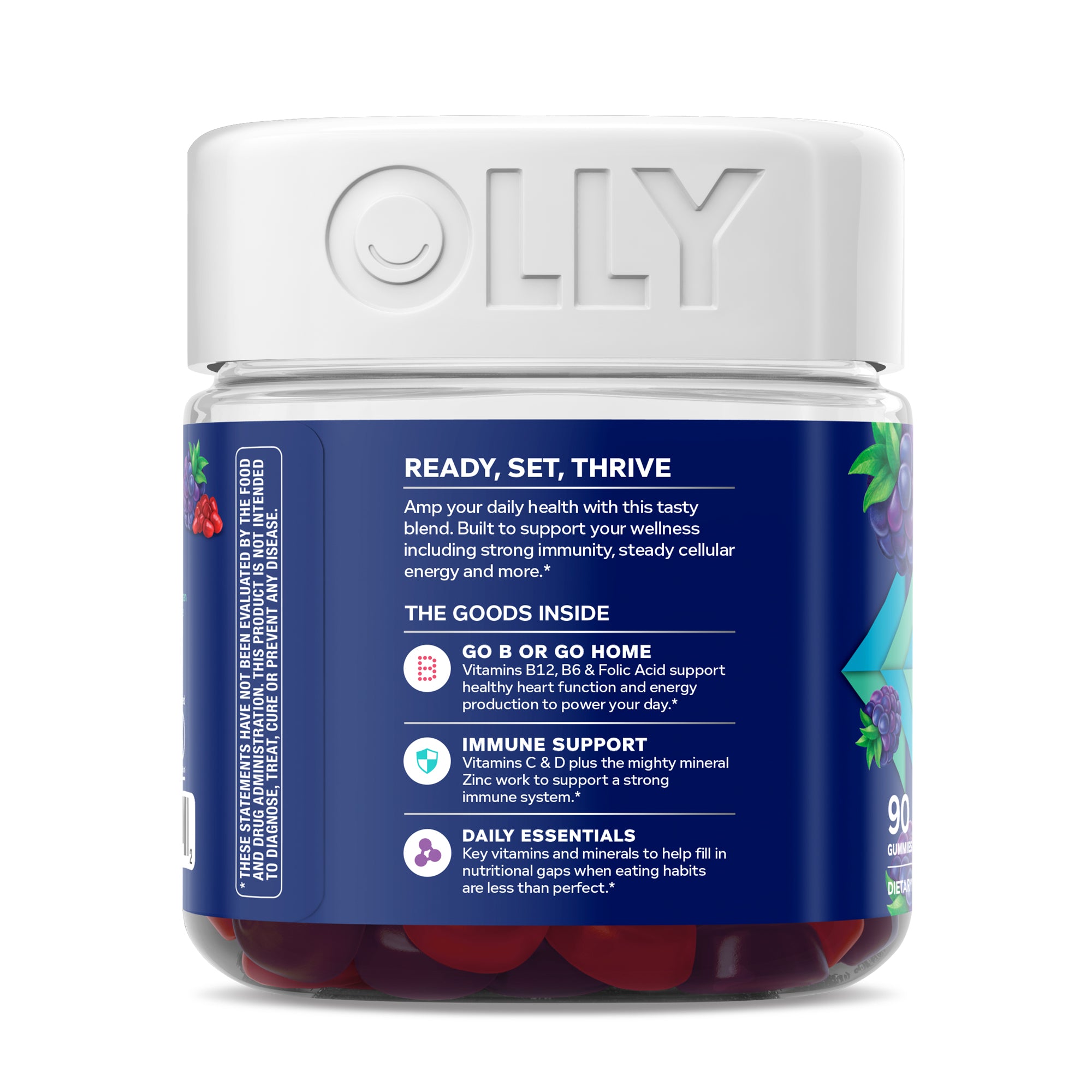 OLLY Men's Multivitamin Blackberry Blitz Gummies