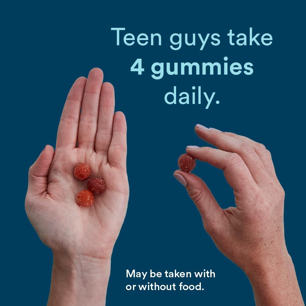Teen Guy Formula Gummy Multivitamin 90ct - Teen Guy Take 4 Gummies Daily