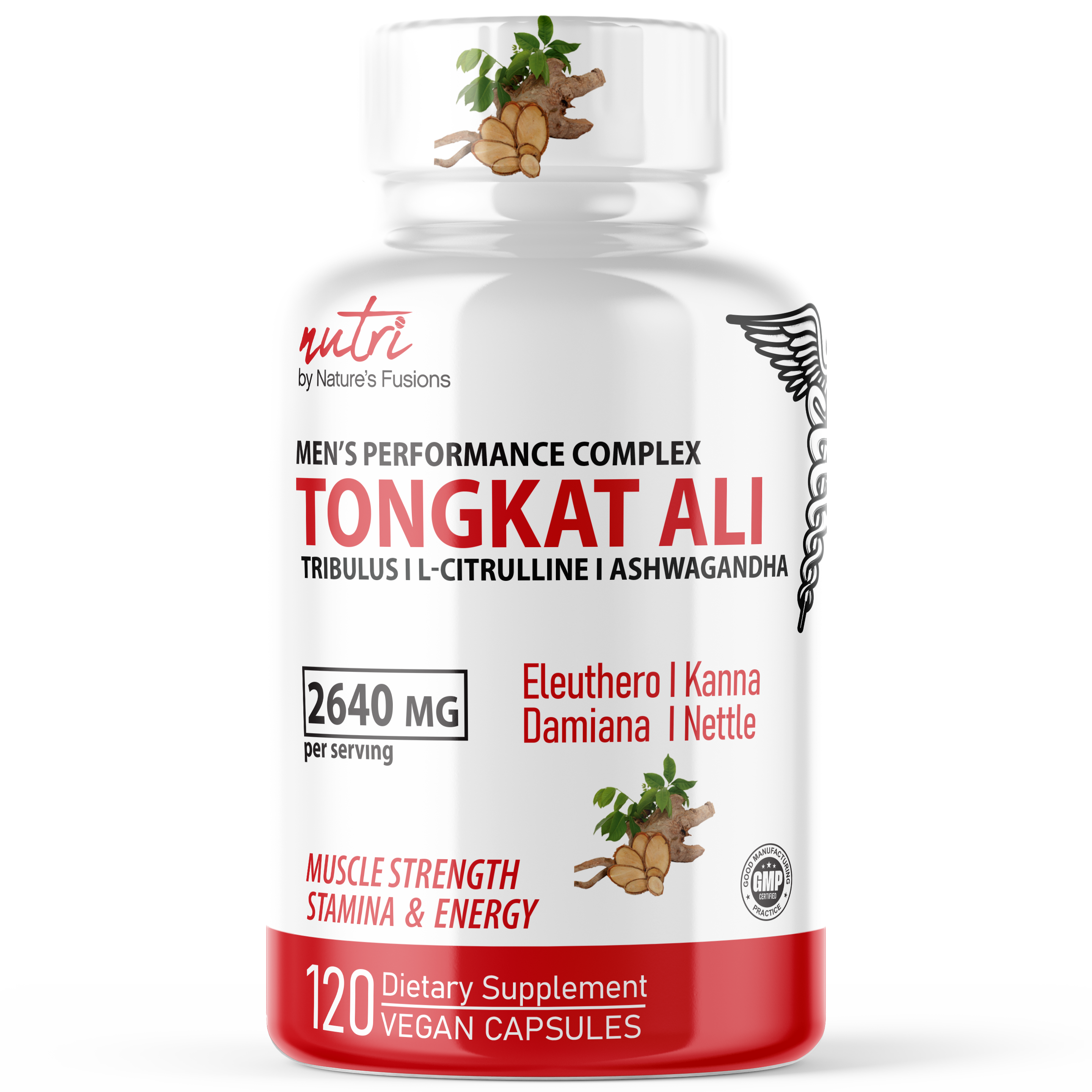 Tongkat Ali Men's Performance Vitality Support, 500mg, 60 Capsules, by Vitamin World