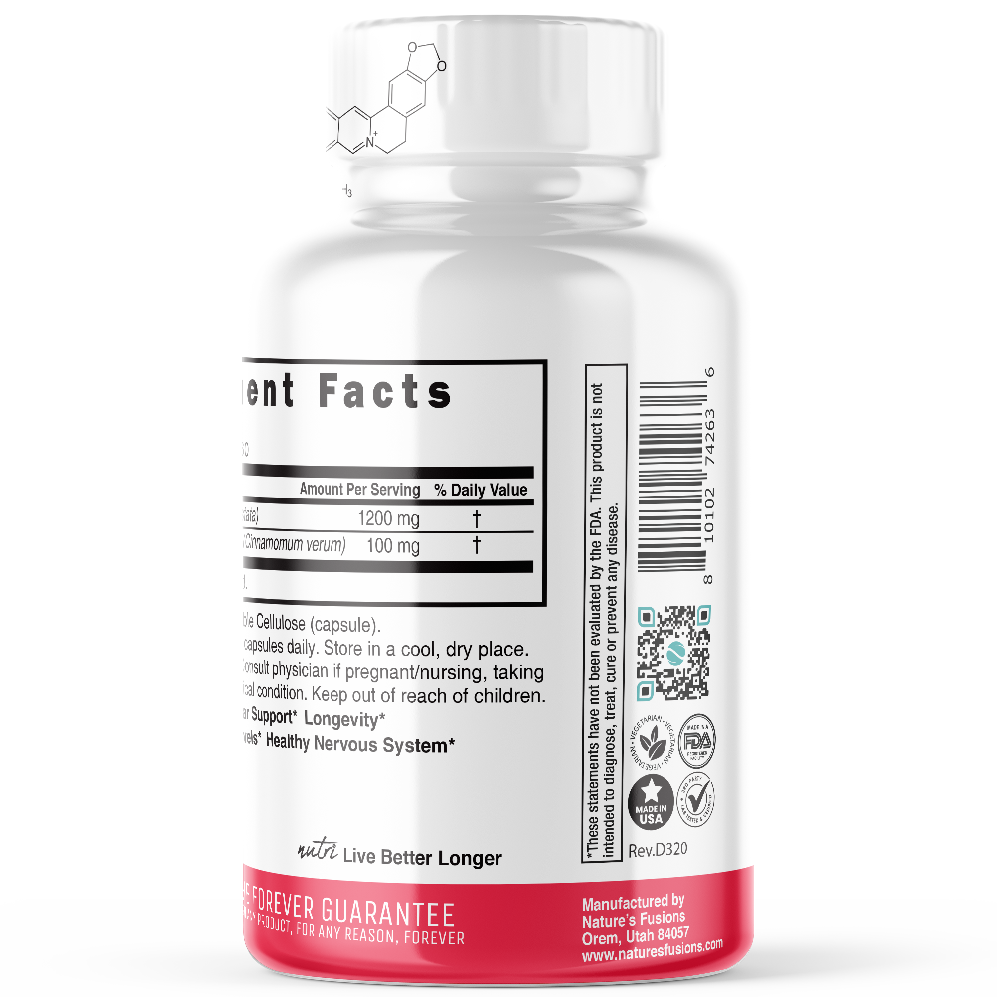 Berberine Cinnamon Ceylon 1300mg