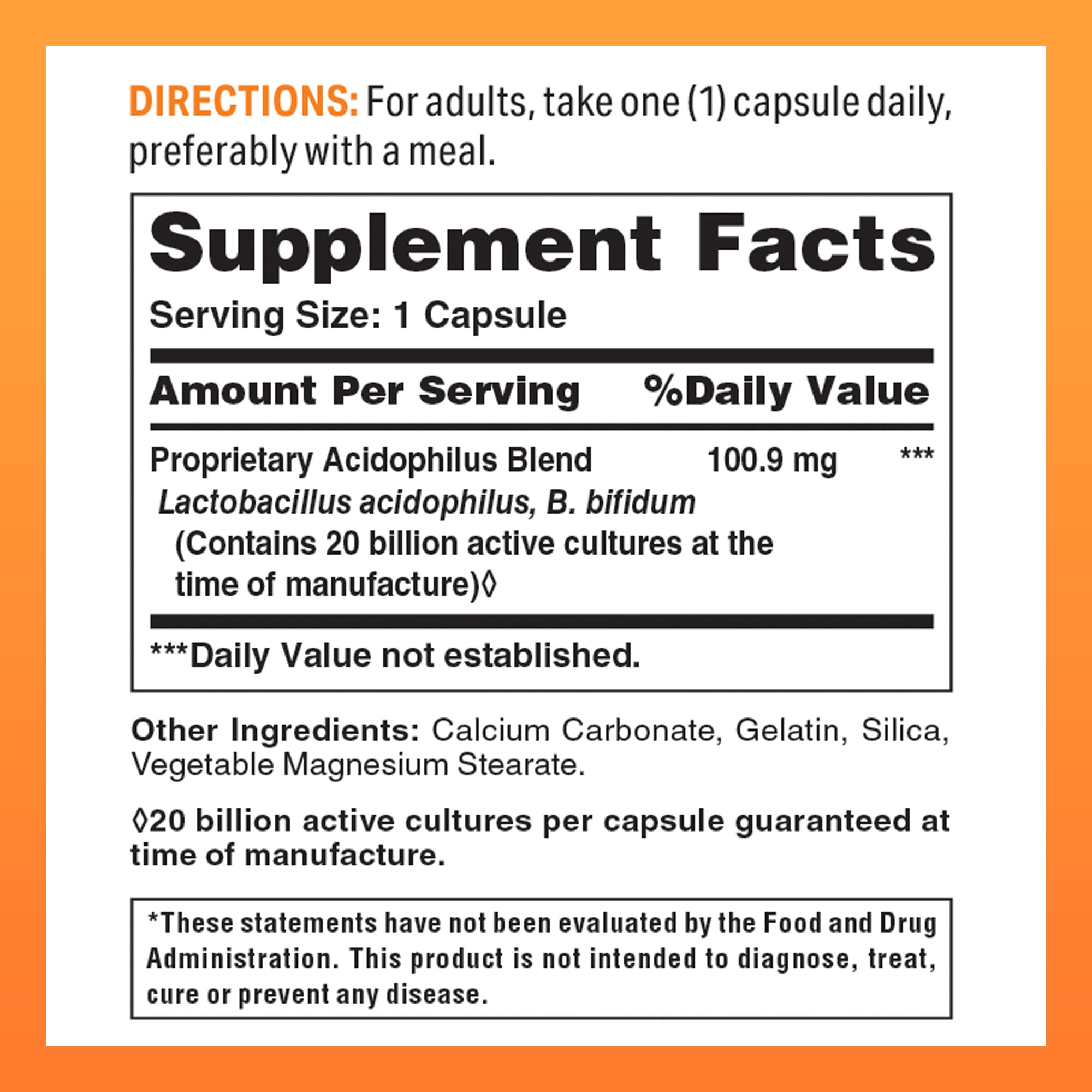 Ultra Maximum Probiotic Acidophilus