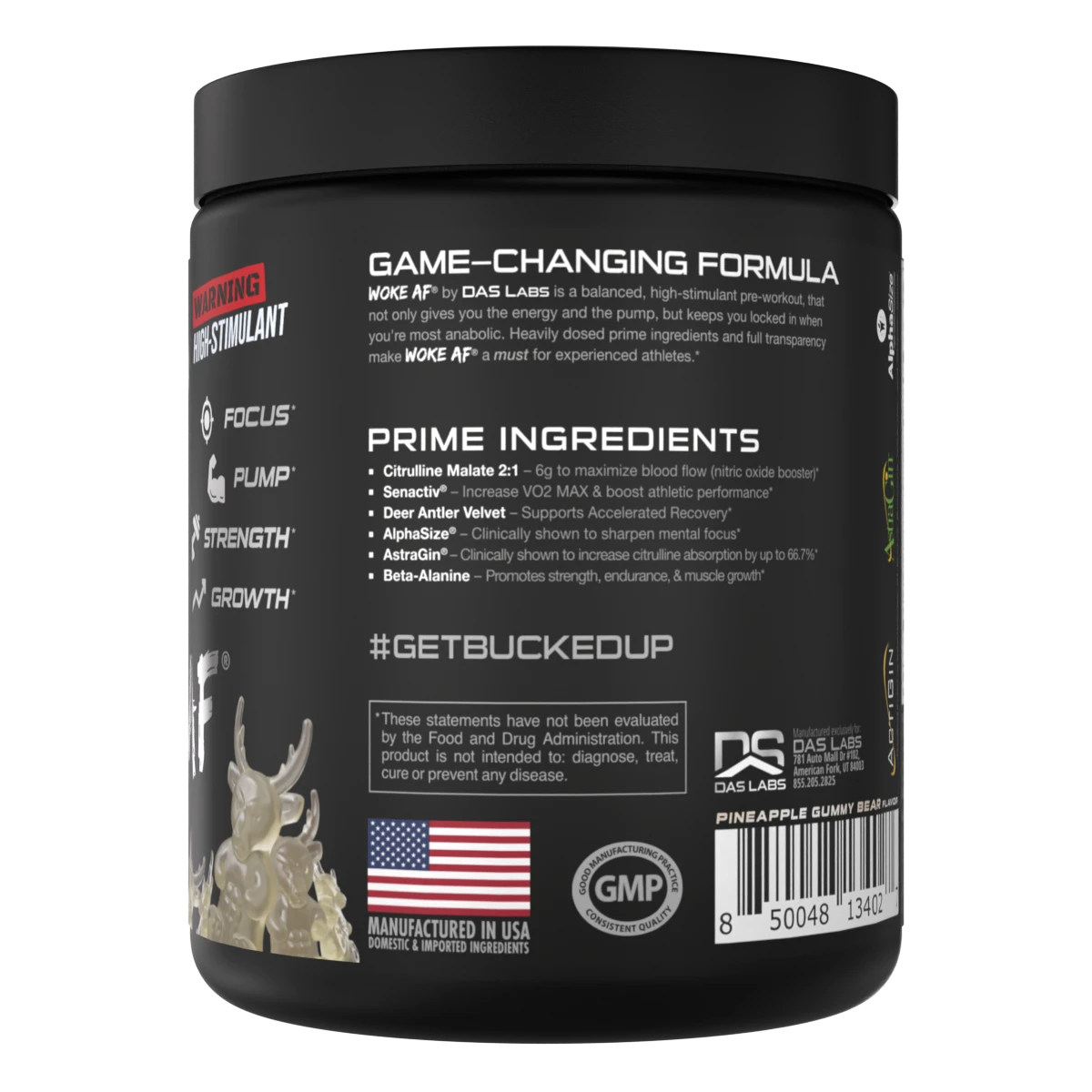 Woke AF White Gummy Deer 30srv