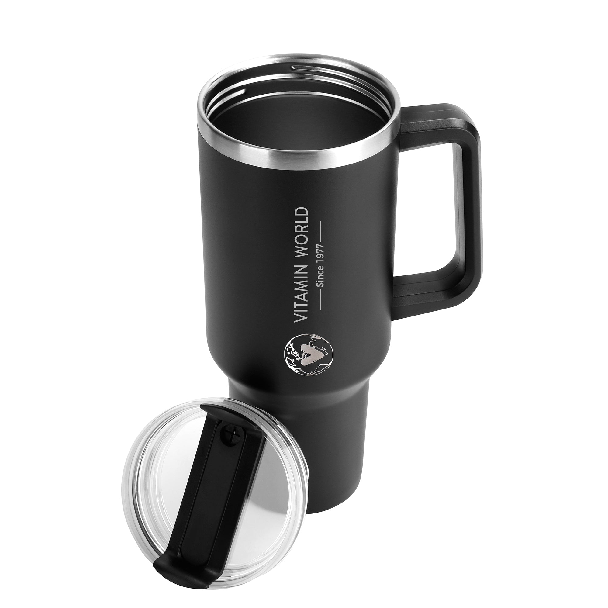 Tumbler With Straw Black 40oz
