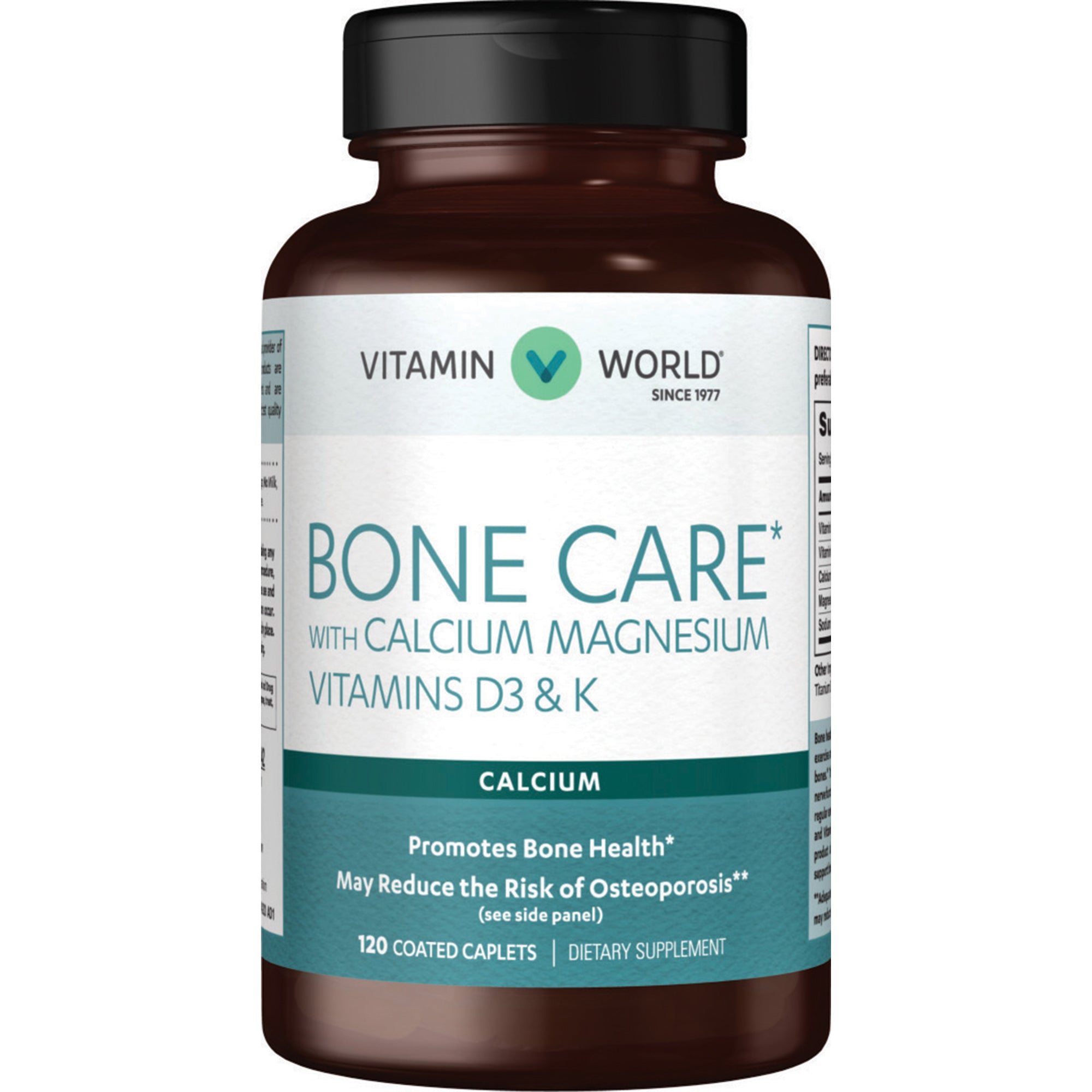 Bone Care* with Calcium Magnesium Vitamins D3 & K - 120 Caplets