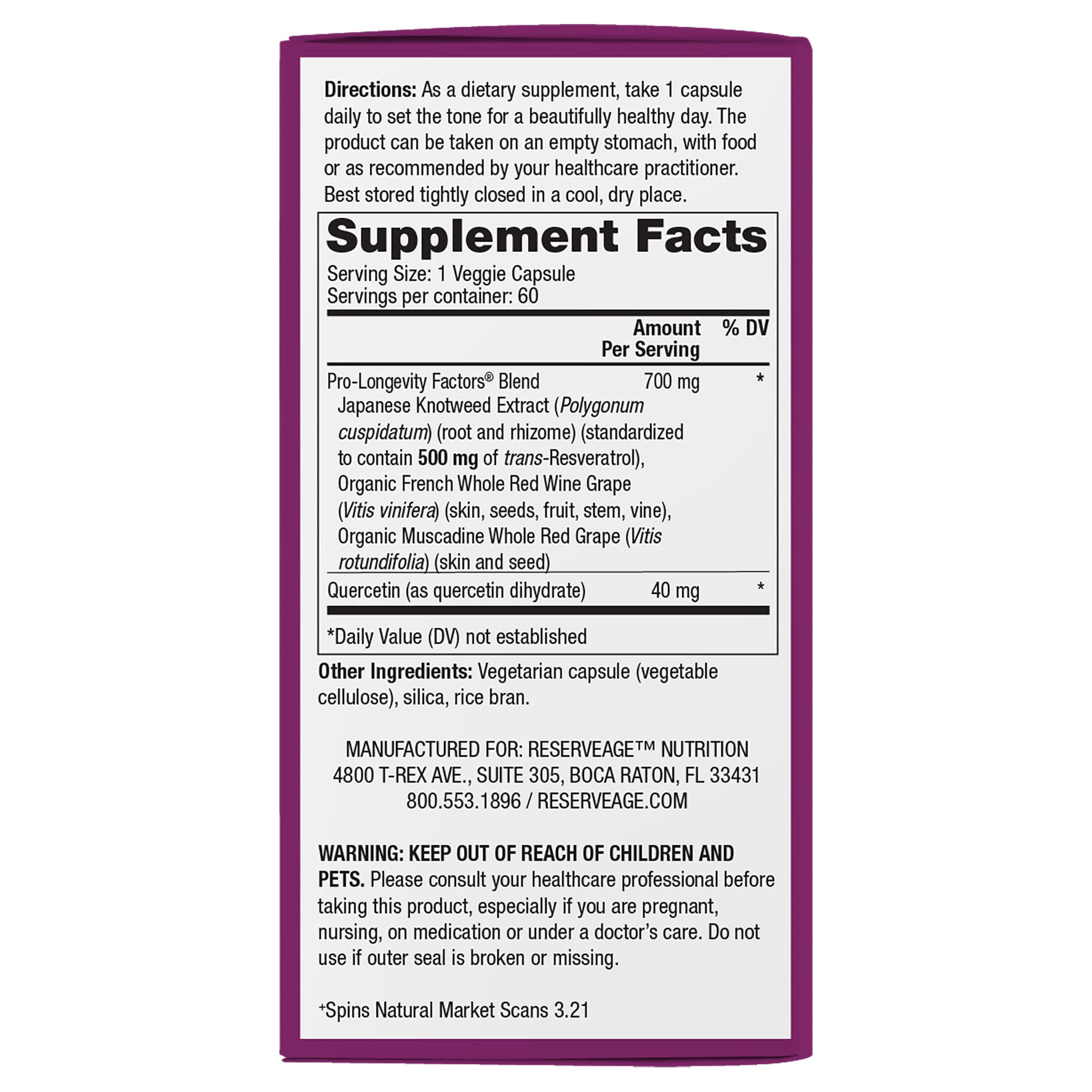 Resveratrol 500 mg