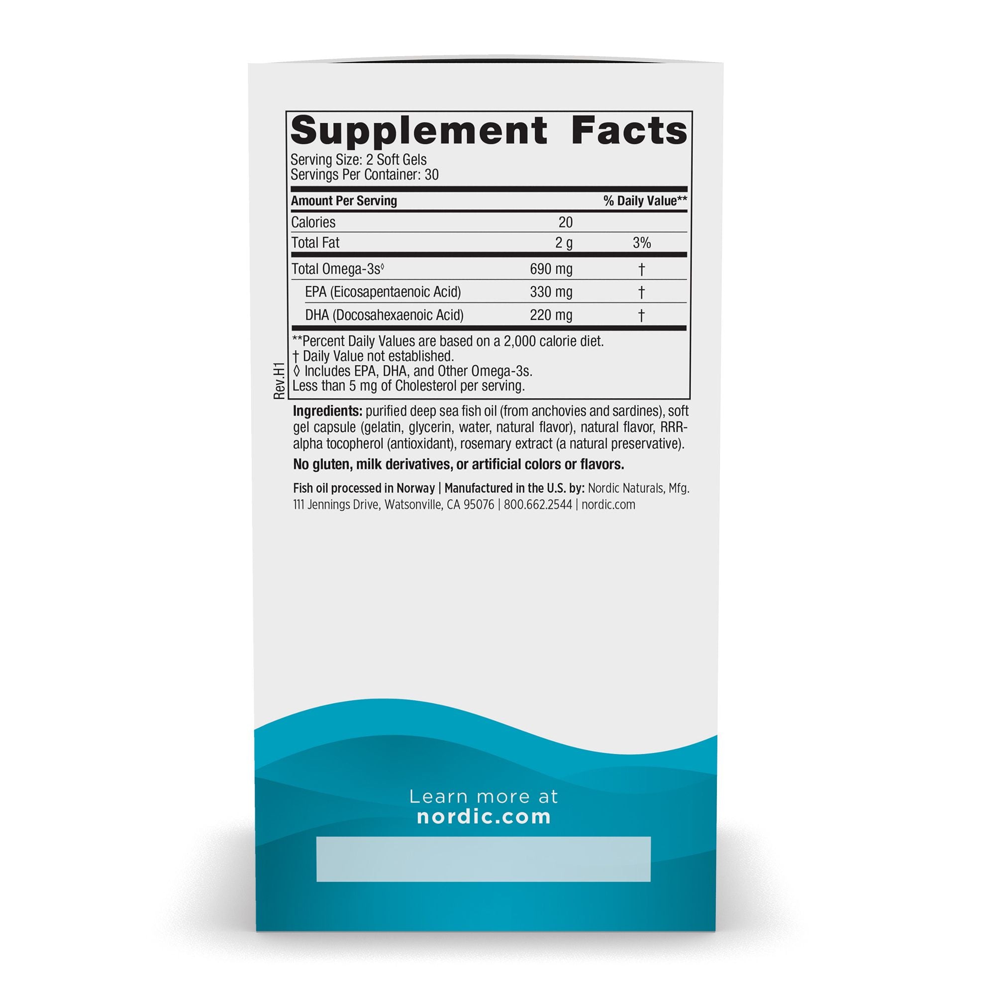 Omega 3 Lemon Flavored Softgels