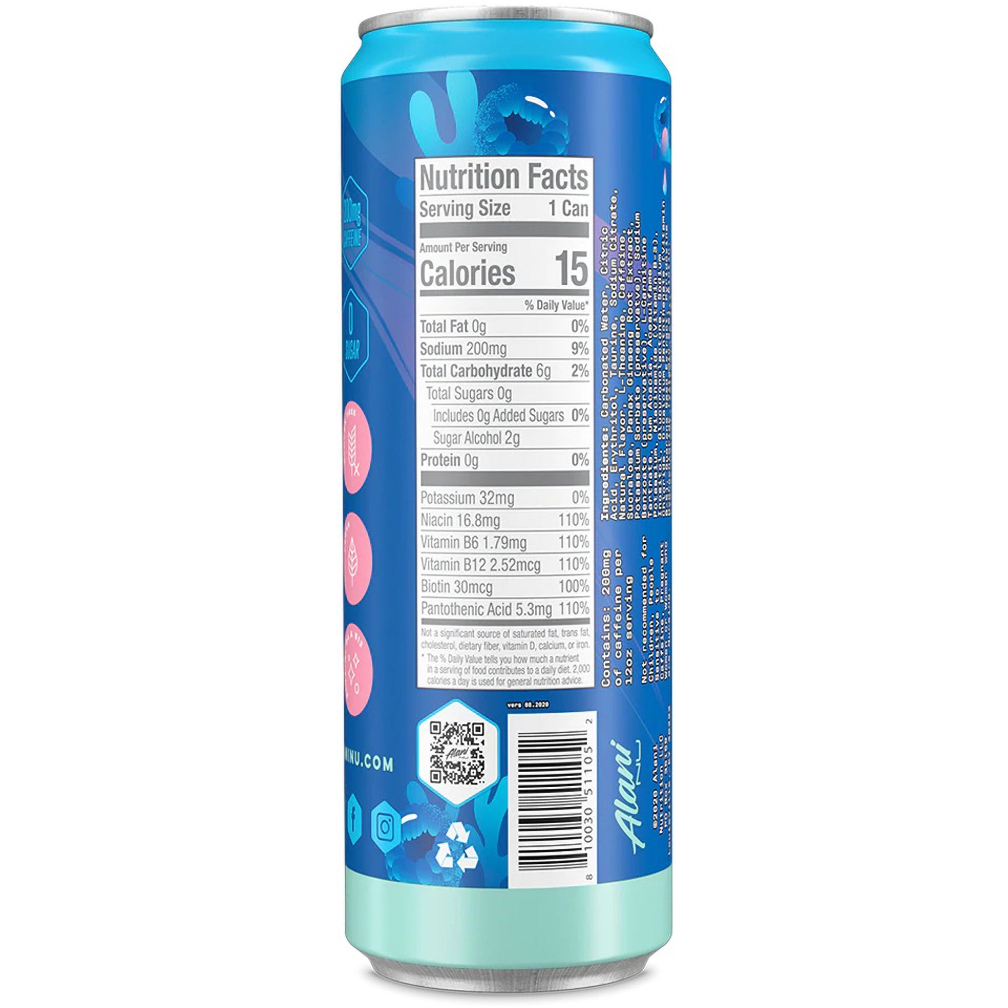 Hielo hawaiano Alani Nu 12 oz