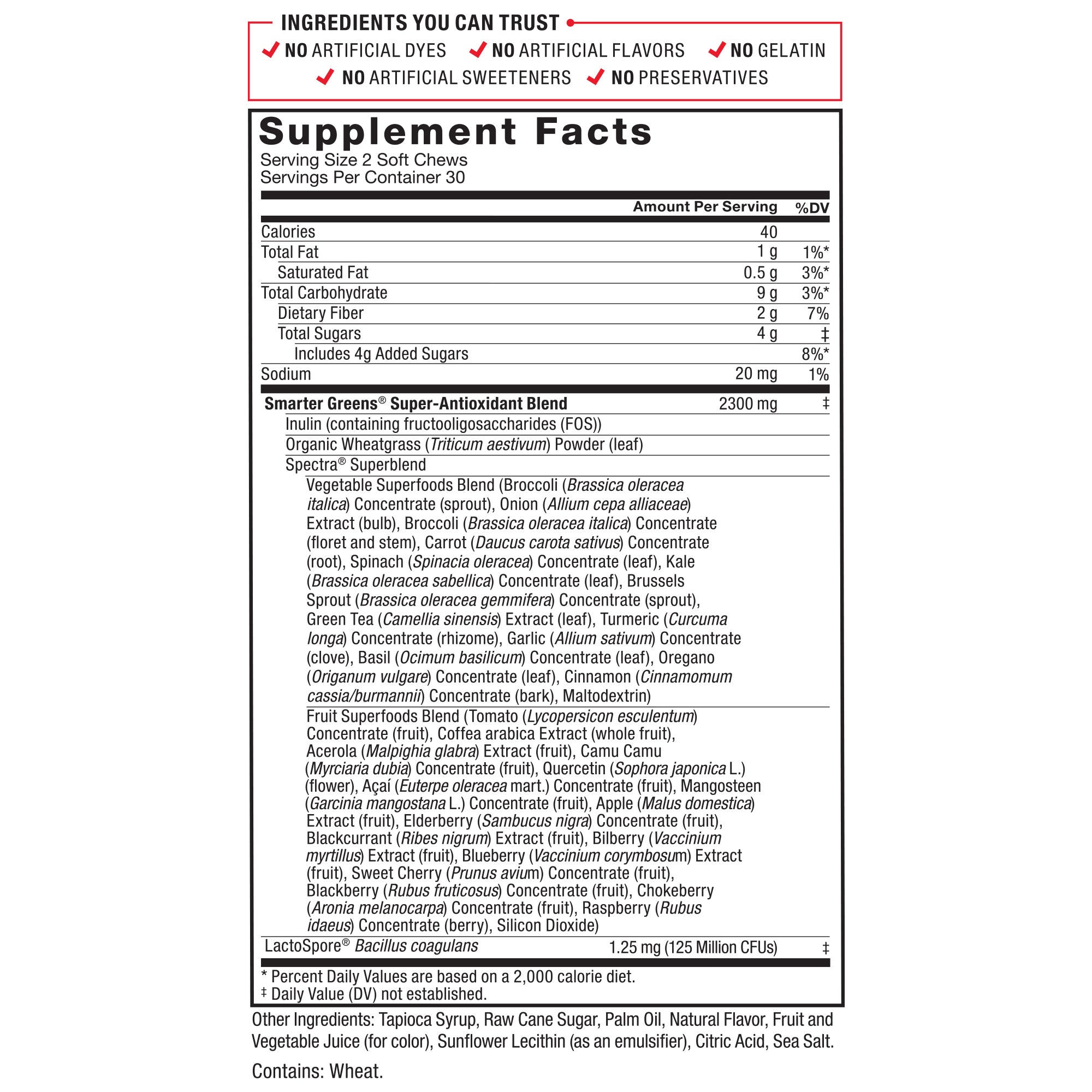 Smarter Greens Soft Chews Summer Berry