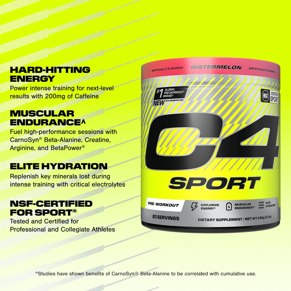C4 Sport 20 serv Watermelon