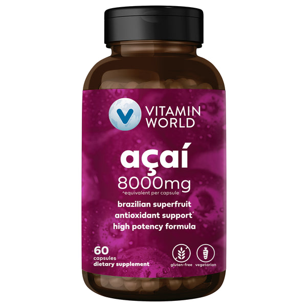 Acai 8000mg 60ct - Antioxidant Support, High Potency Formula