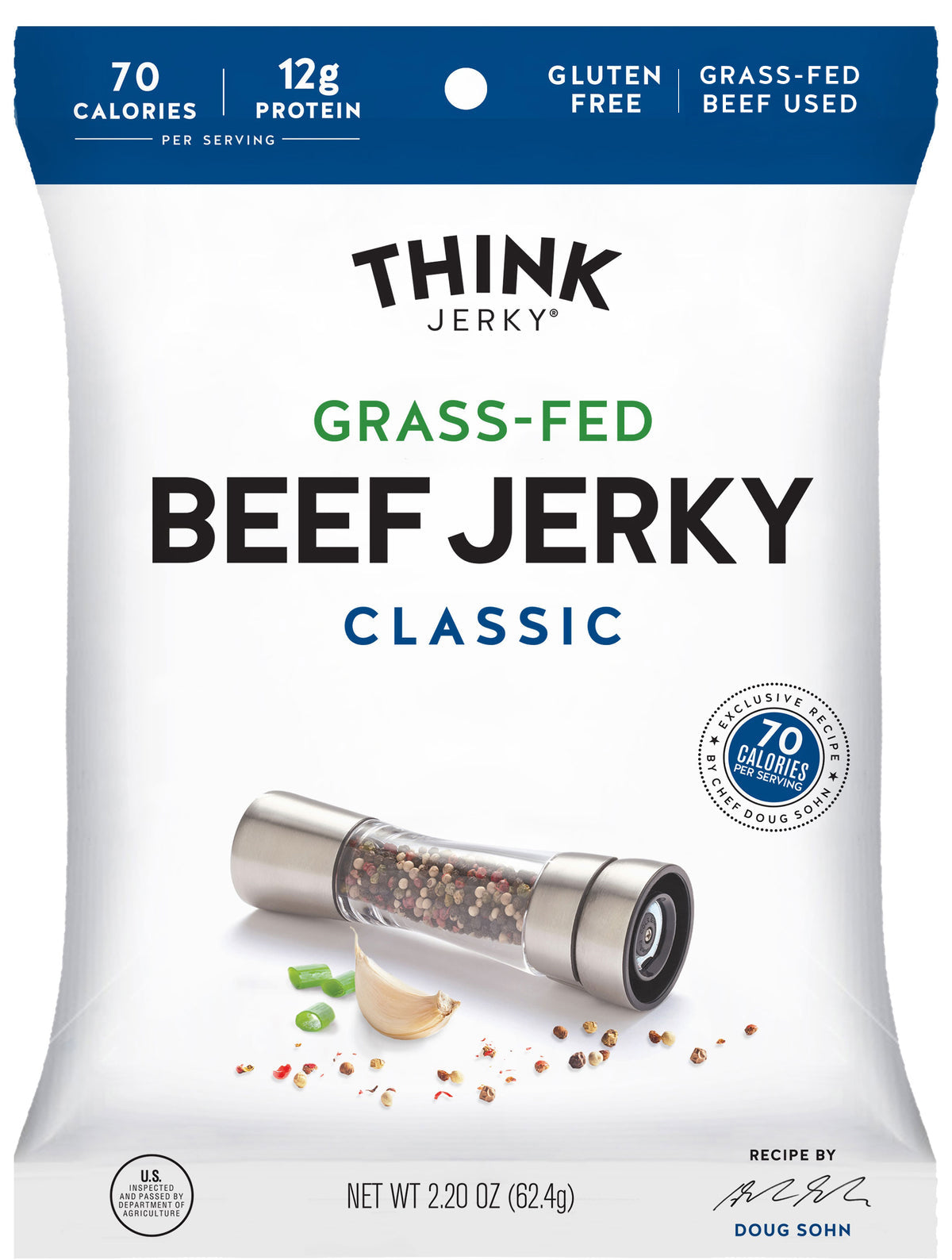 Think Jerky Cecina de res clásica 2.2 oz