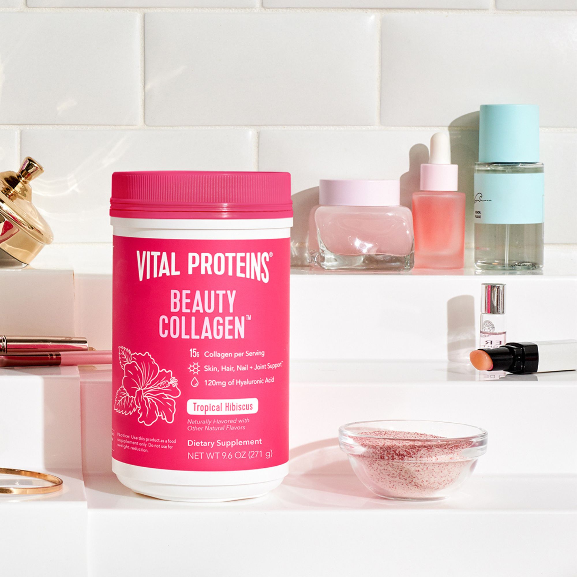 Proteínas vitales Belleza Colágeno Hibisco Tropical