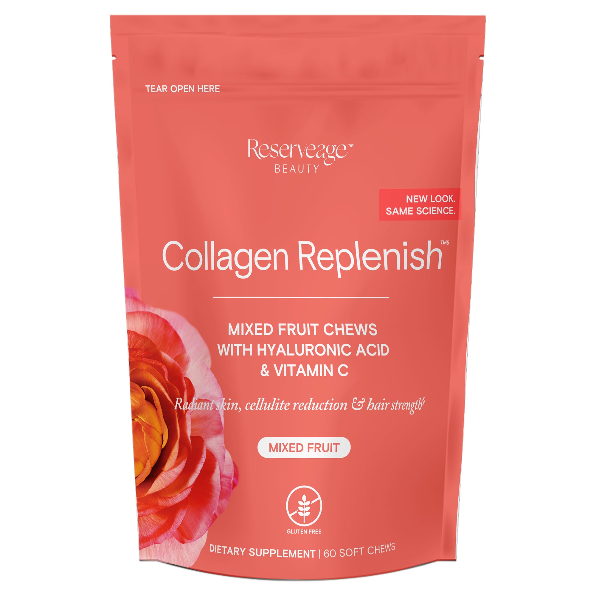 Masticables Reserveage Replenish, 60 unidades 