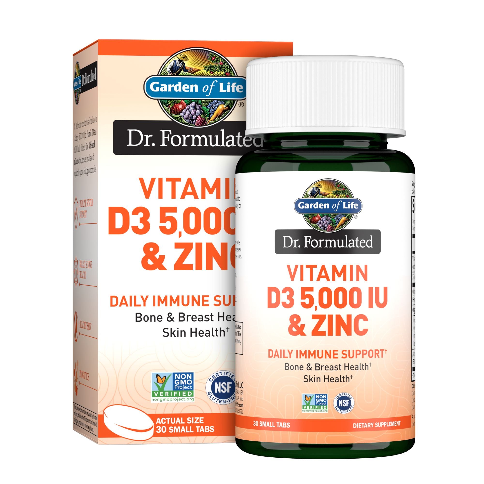 Dr. Formulated Vitamin D3 5,000 IU & Zinc 30ct