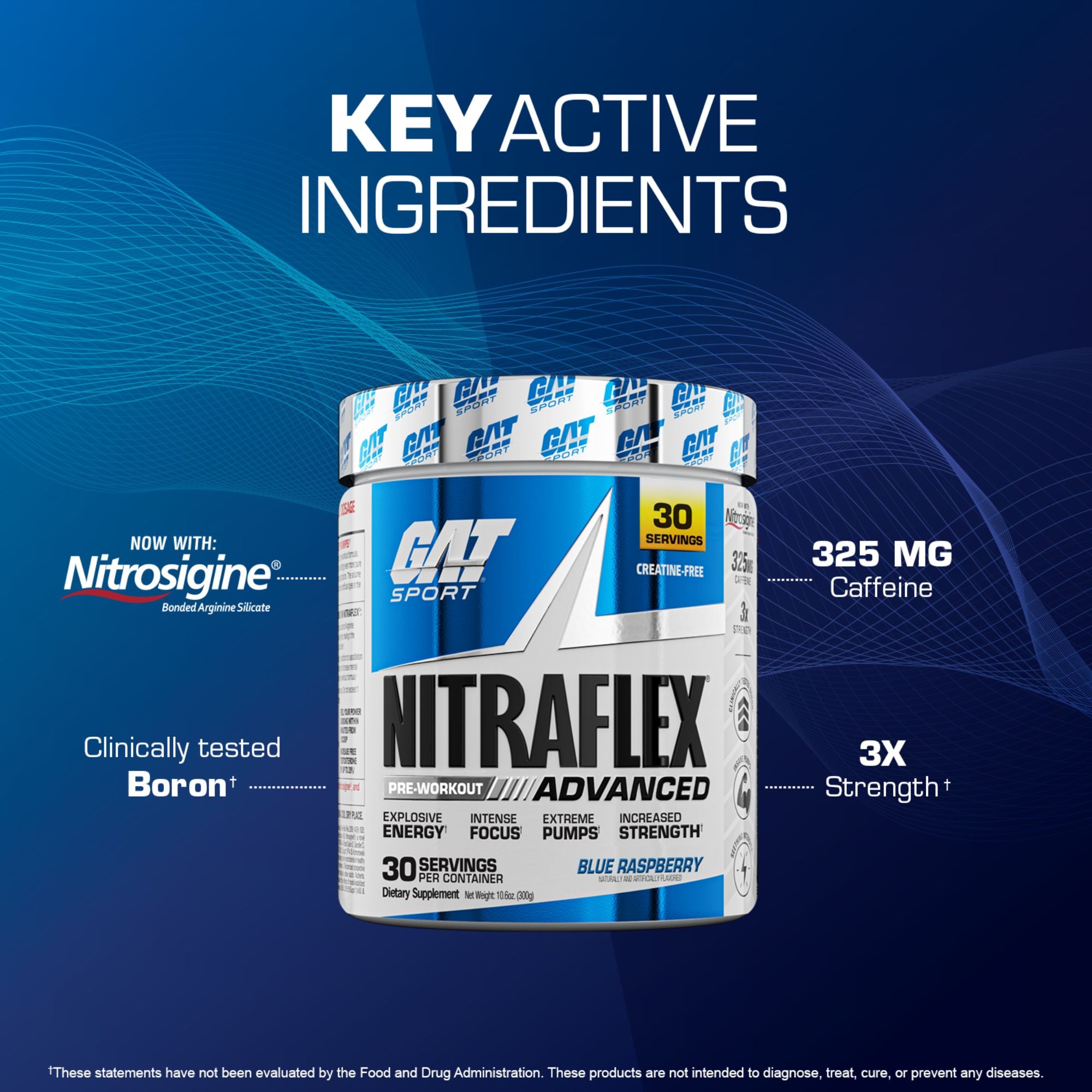 Nitraflex Pre Workout Blue Raspberry