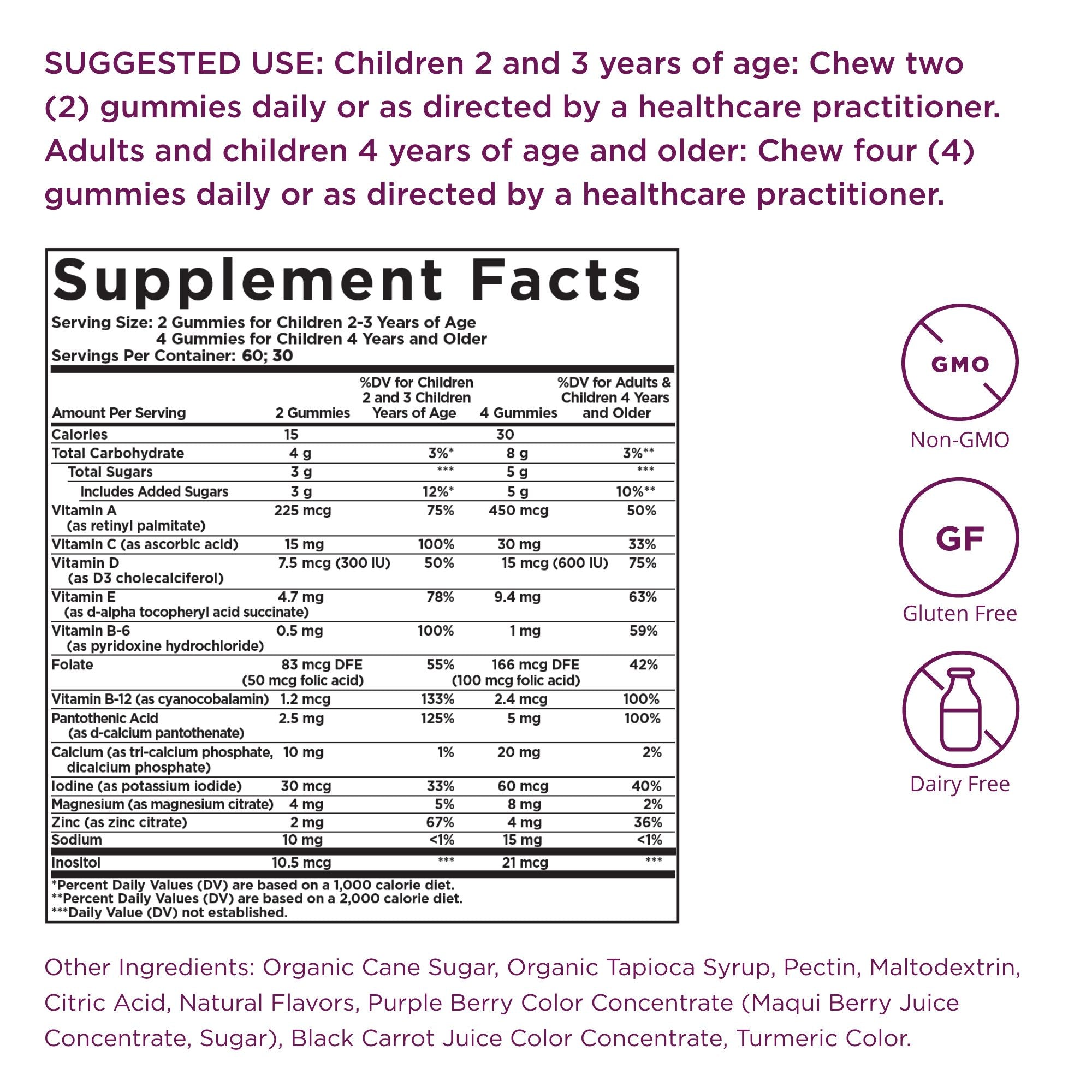 U-Cubes Children's Multivitamin & Mineral Gummies