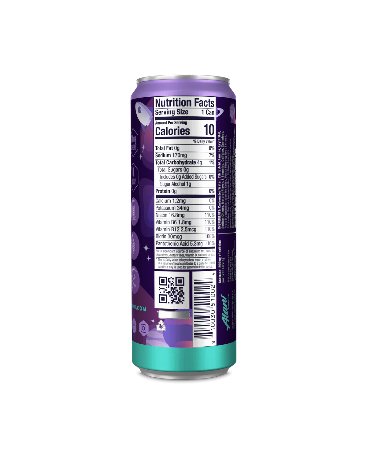 Polvo de estrellas cósmico Alani Nu 12 oz