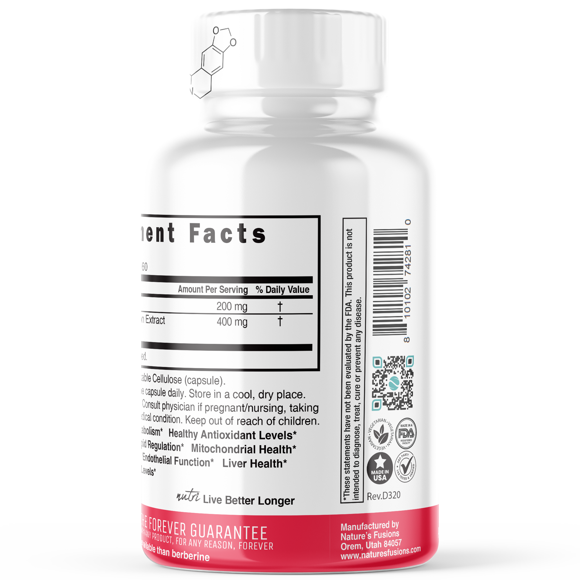 Dihydro-Berberine Cinnamon Ceylon 200mg