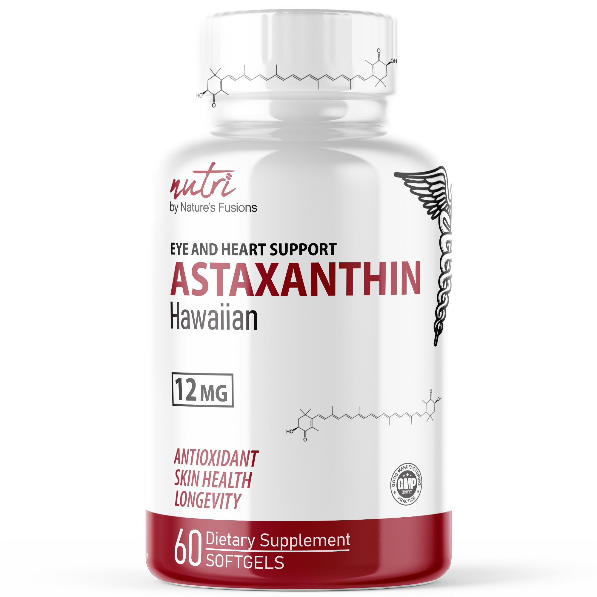 Cápsulas blandas de astaxantina de 12 mg
