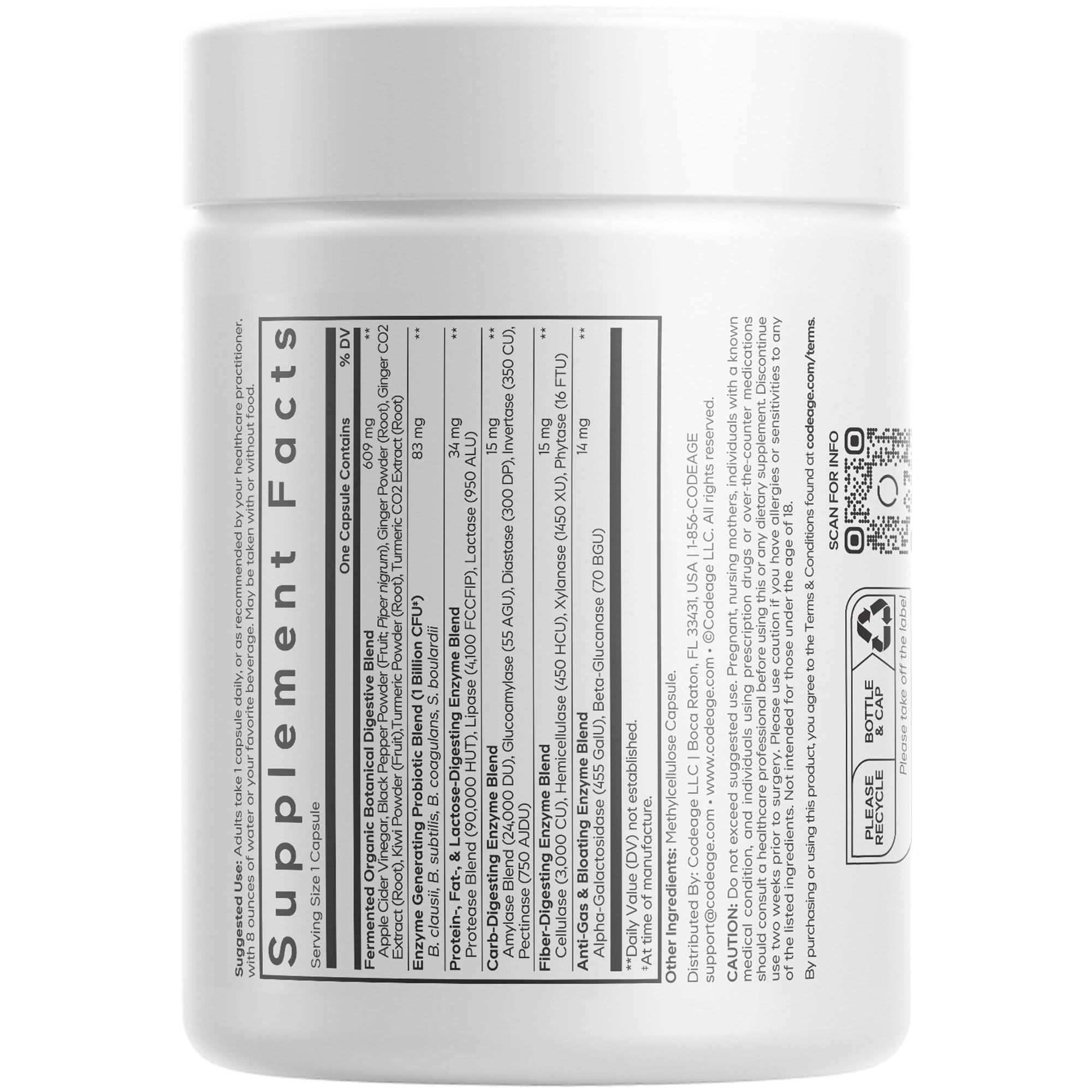 Codeage Digestive Enzymes 90 CAPS