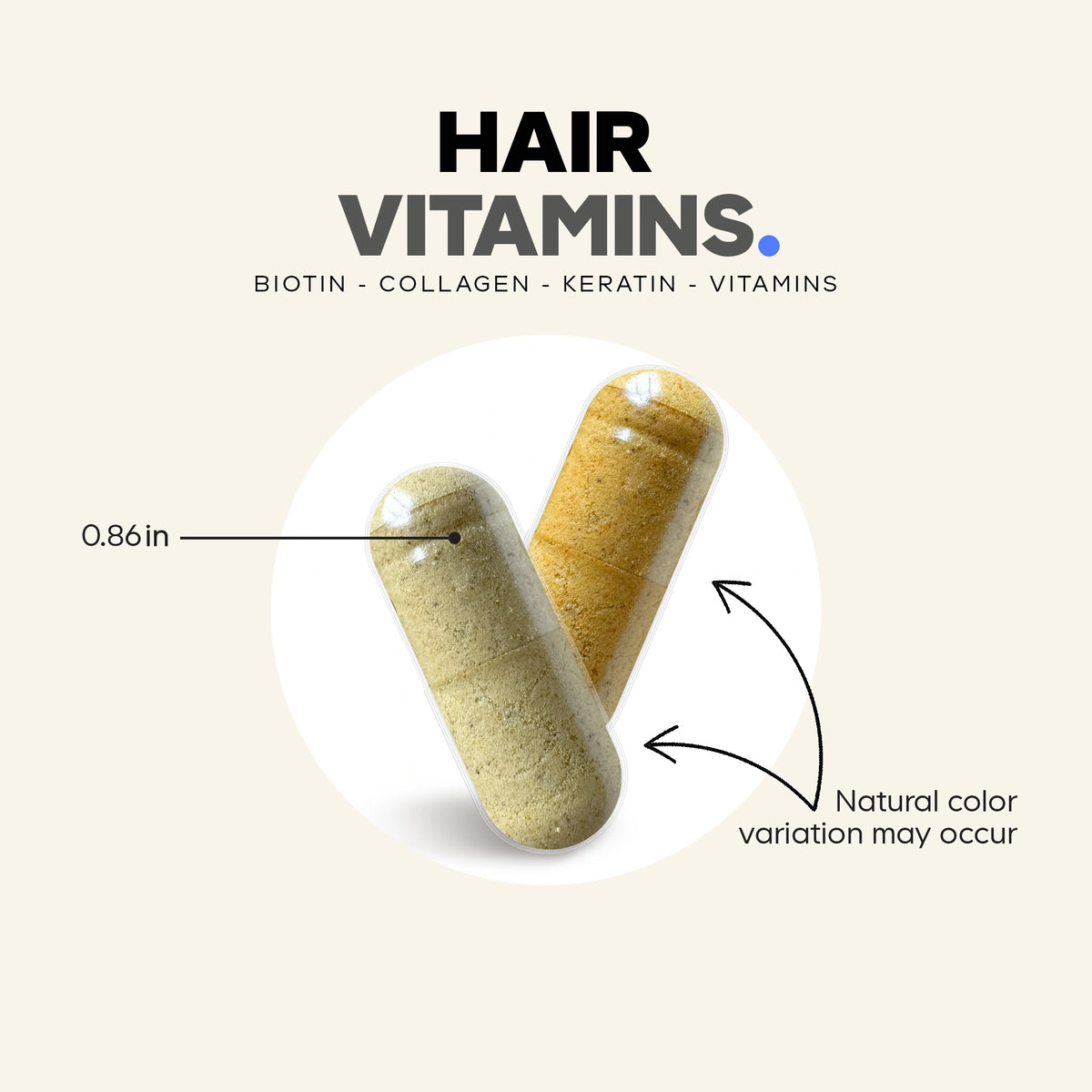 Codeage Hair Vitamins 10000 mcg Biotin, Keratin, Collagen, 120 Caps