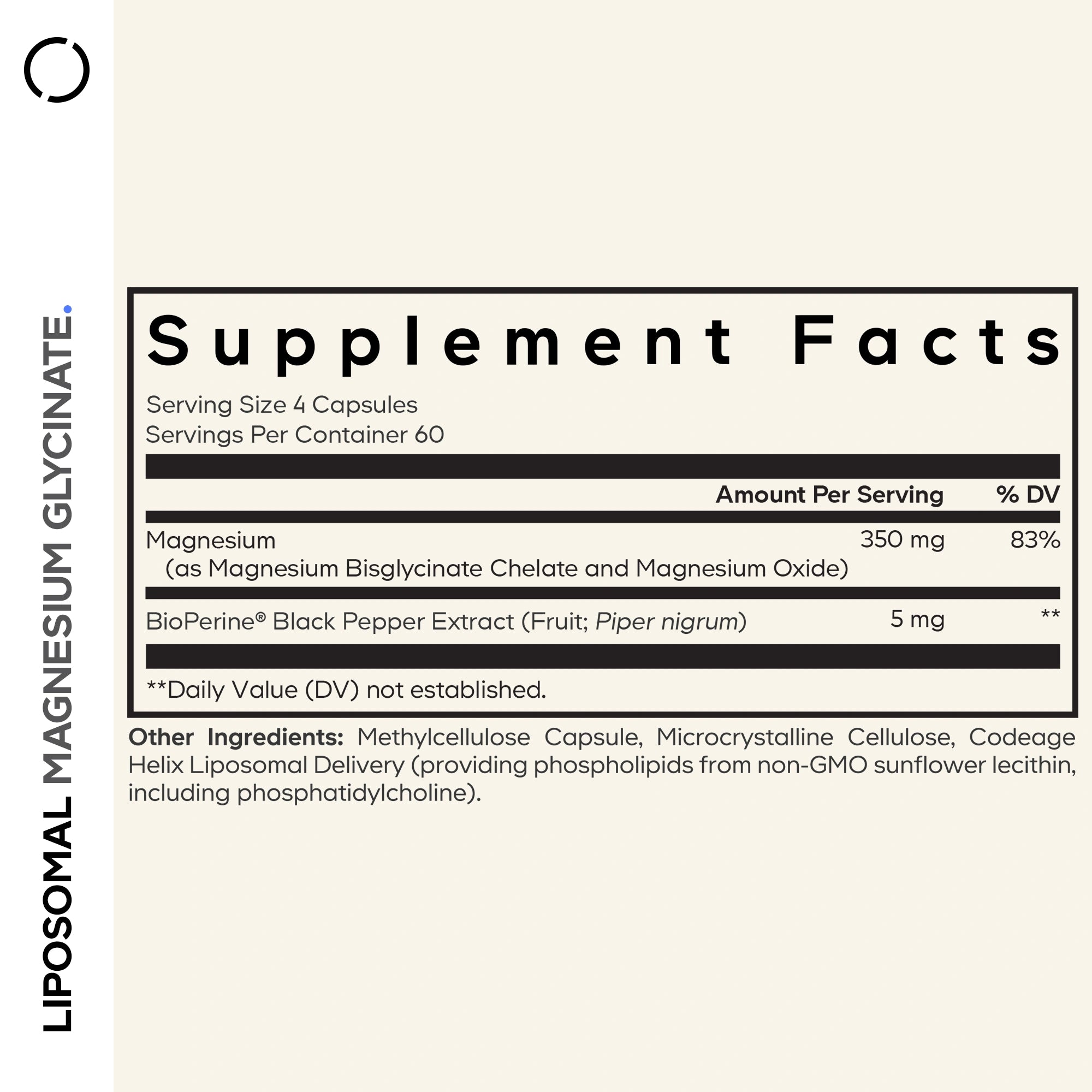 Liposomal Magnesium Glycinate, Daily Wellness, 240 Count