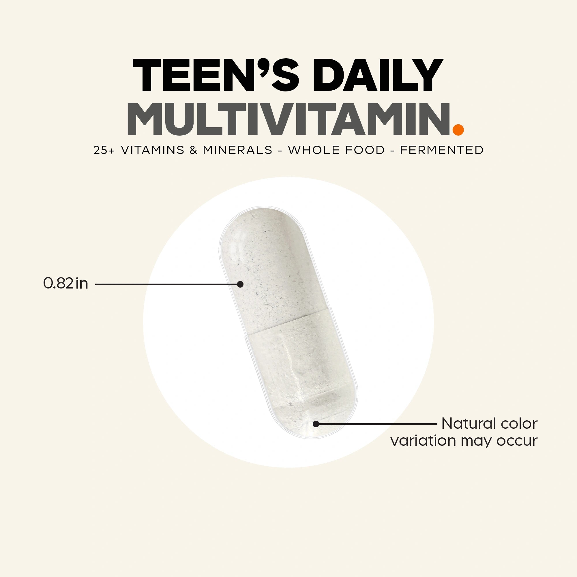 Codeage Teen’s Fermented Multivitamin, 60 Caps