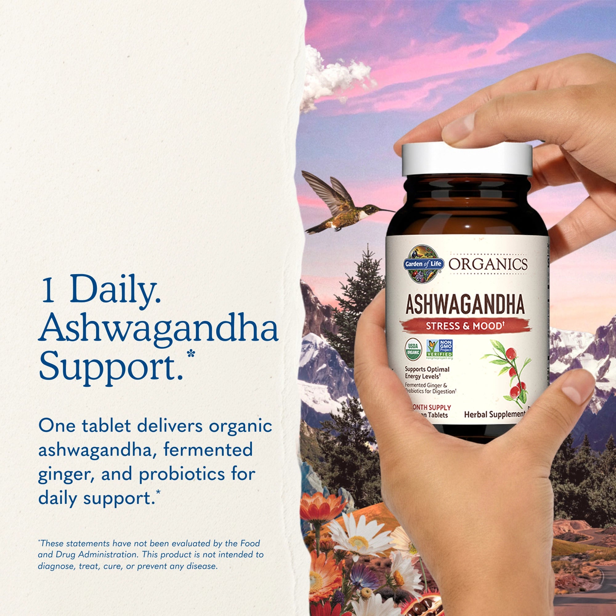 Garden of Life Organics Ashwaganda Stress & Mood (60 count)