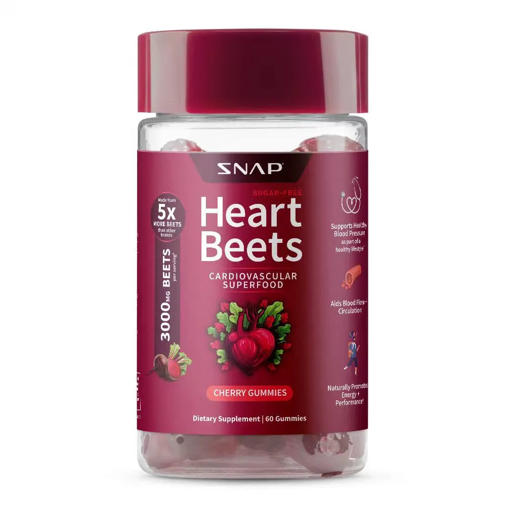 Heart Beets Gummies - Cherry - 60 Count