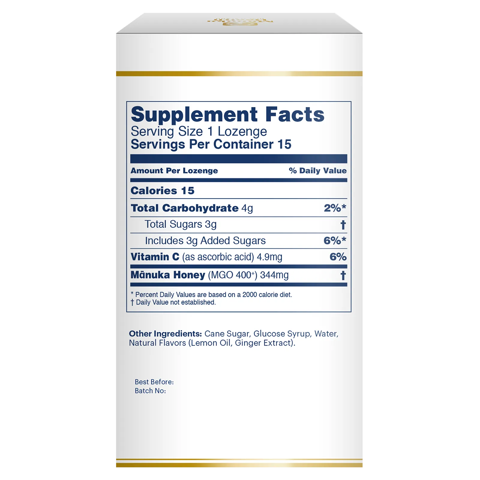 Manuka_Honey_MGO_400_Ginger_and_Lemon_Lozenges-15_Count-Supplement Facts