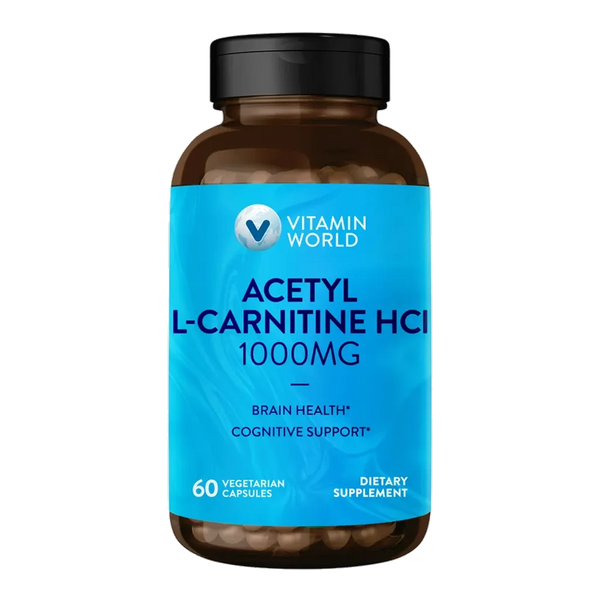 Acetyl L-Carnitine 1000 mg. - 60 Capsules - Brain Health and Cognitive Support