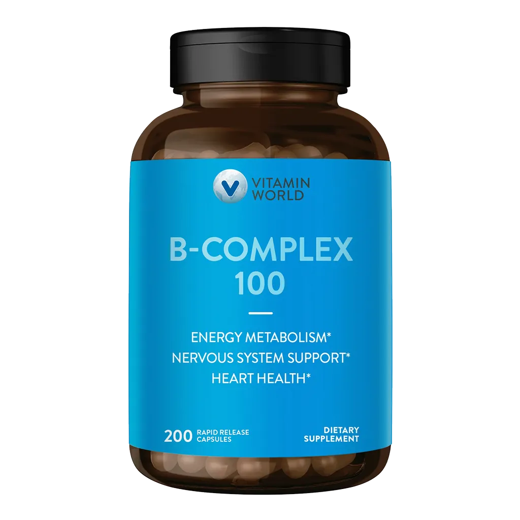 B-Complex 100 , Health Support, By Vitamin World