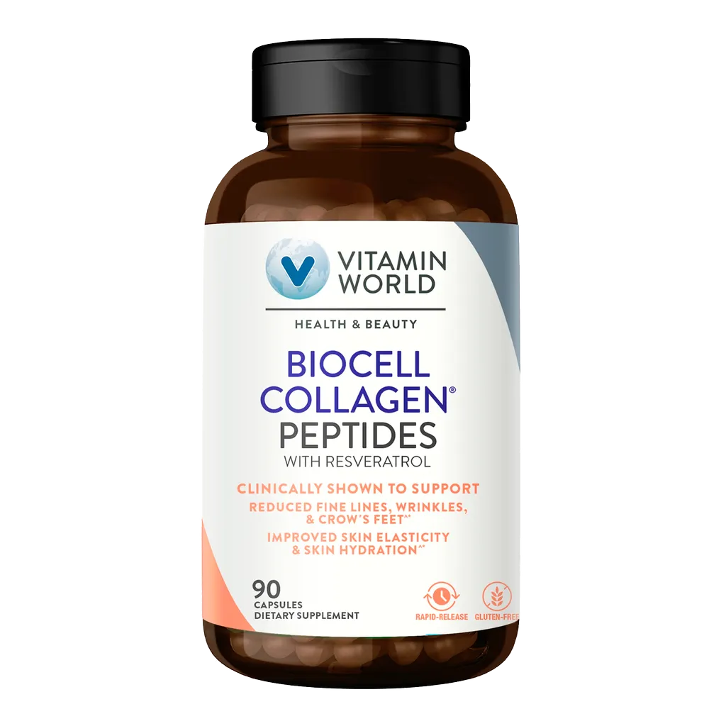 BioCell Collagen® Peptides with Resveratrol - 90 Capsules