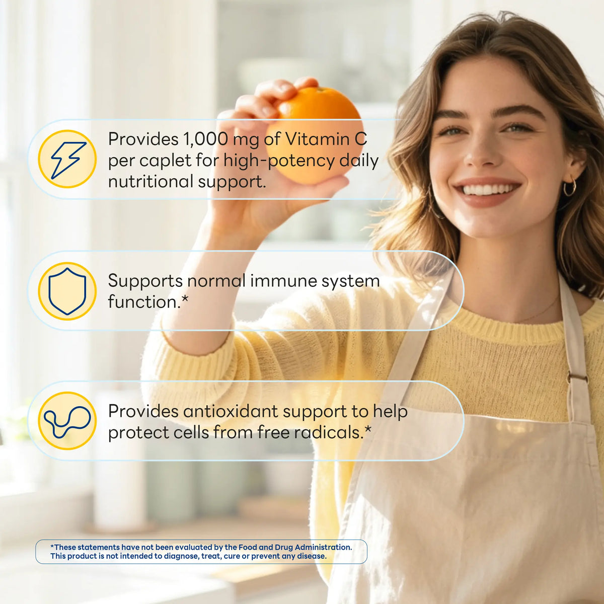 Vitamin C Complex 1,000 mg Timed Release with Bioflavonoids, Immune & Antioxidant Support, 100 Caplets